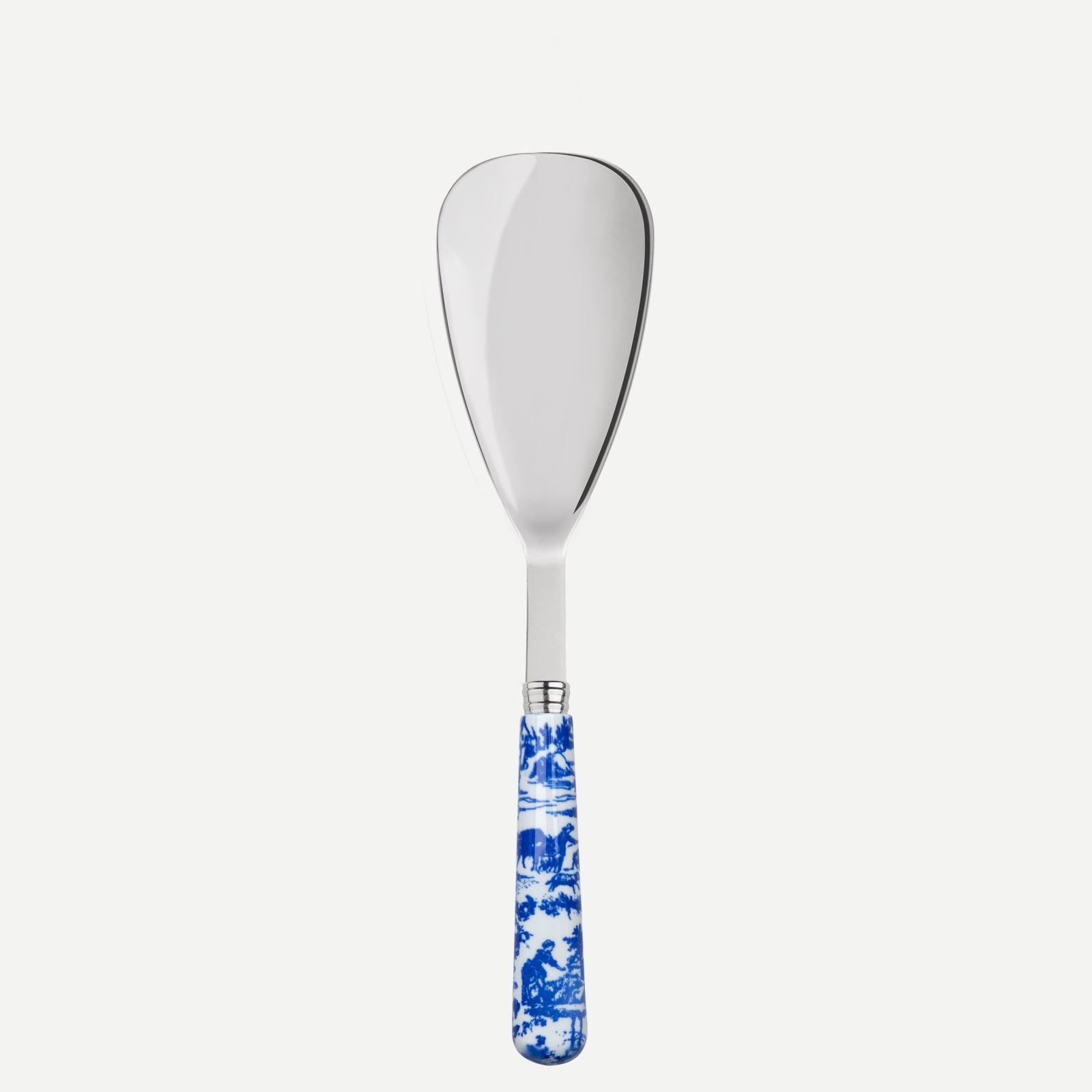 Rice spoon - toile de jouy - Blue