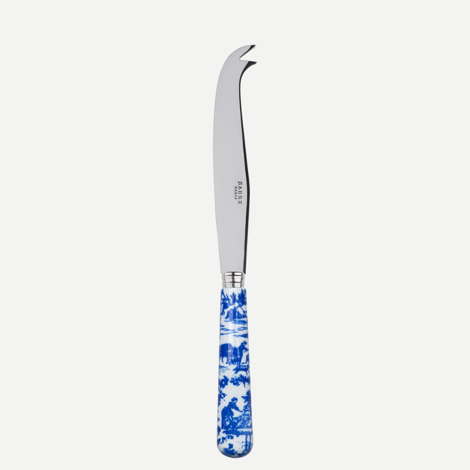 Cheese knives - toile de jouy - Blue