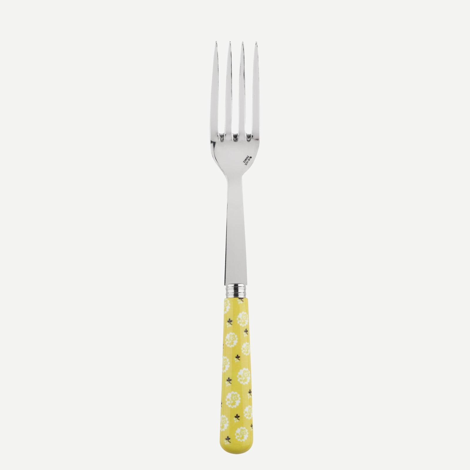 Serving fork - Provencal - Yellow
