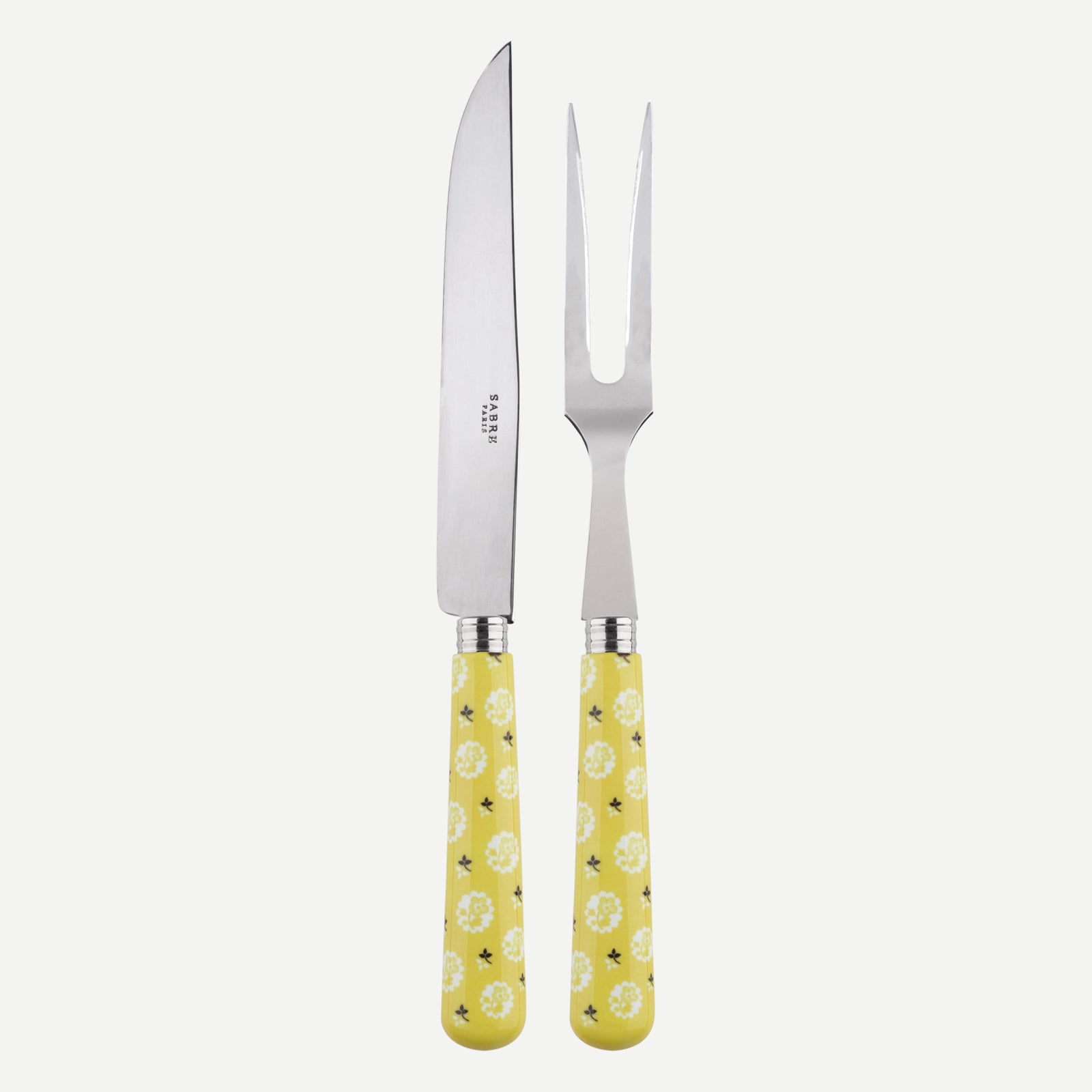 Carving set - Provencal - Yellow