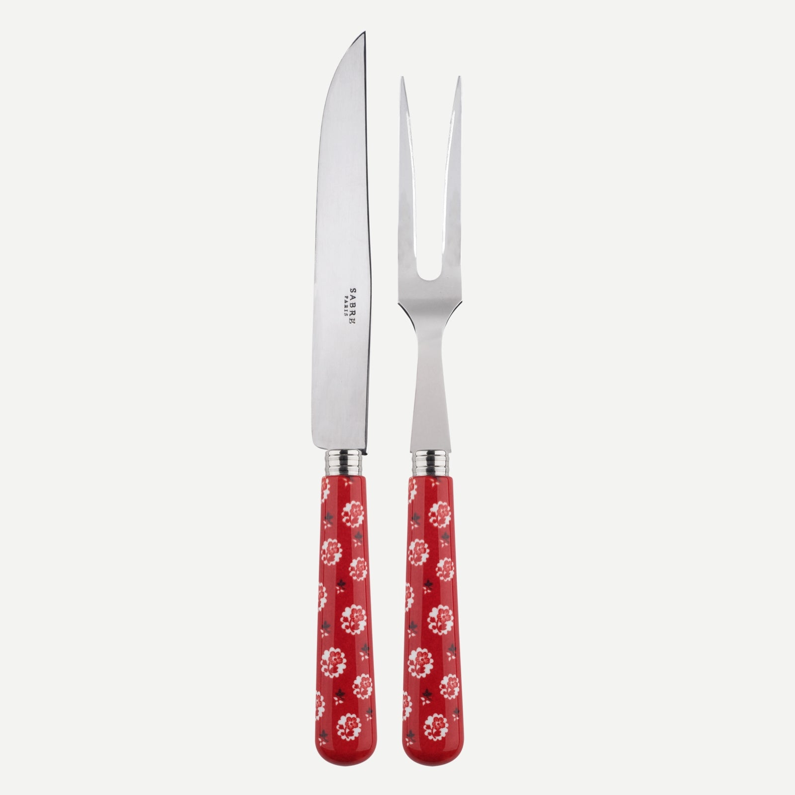 Carving set - Provencal - Red