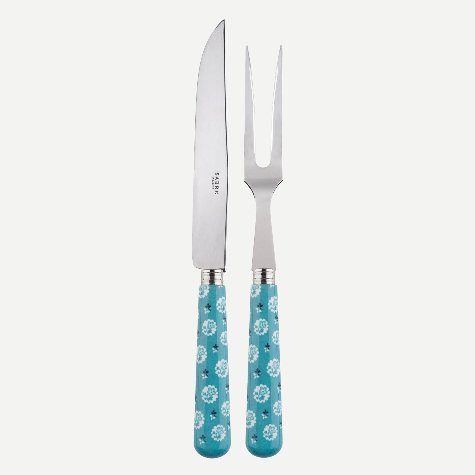 Carving set - Provencal - Turquoise
