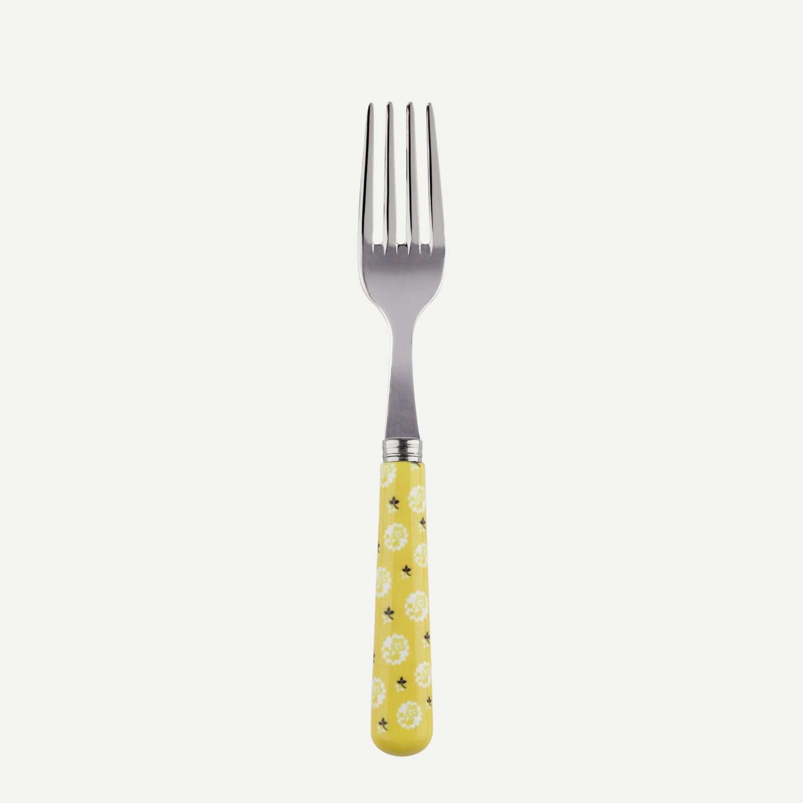 Cake fork - Provencal - Yellow