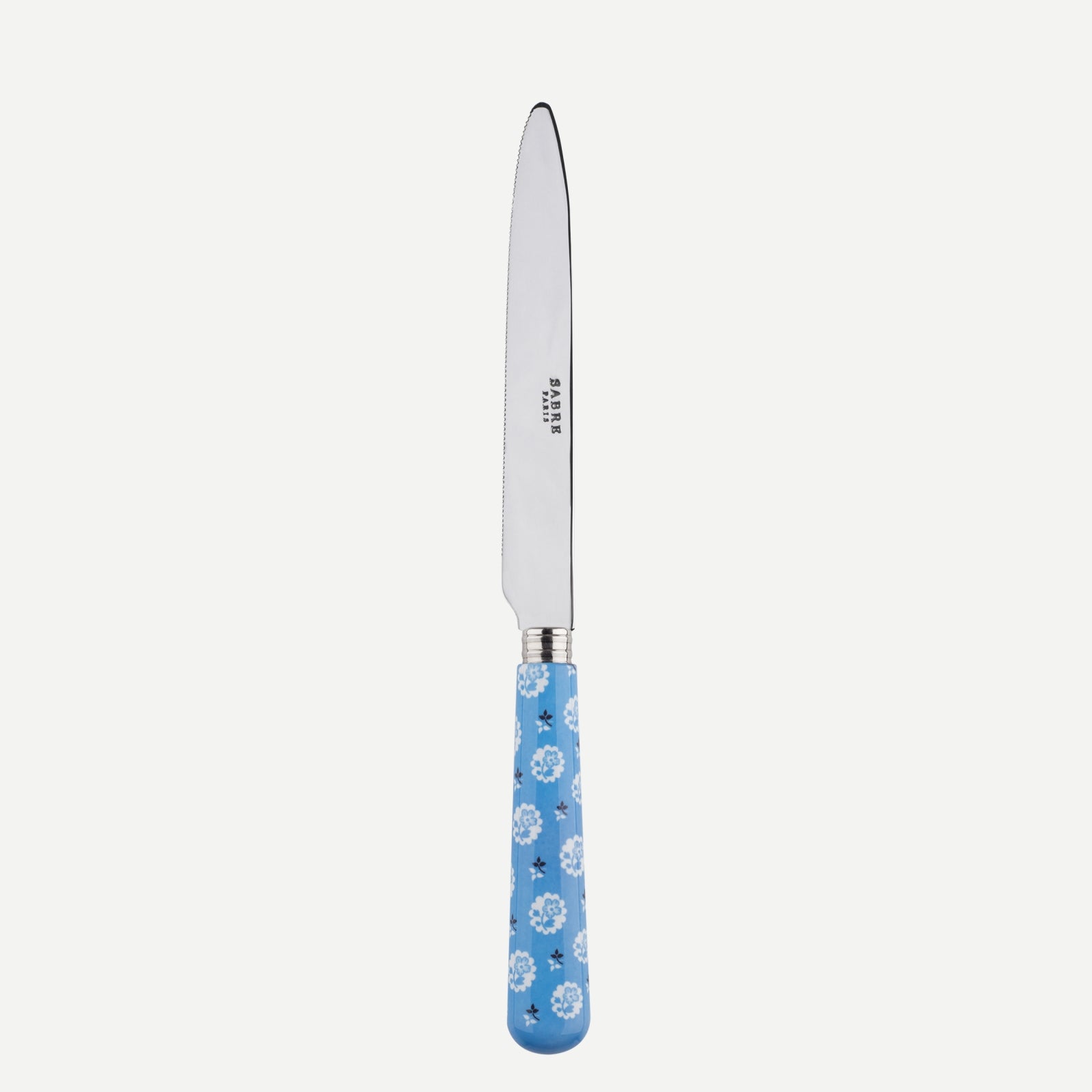 Couteau à lame crantée - Provençale - Bleu clair