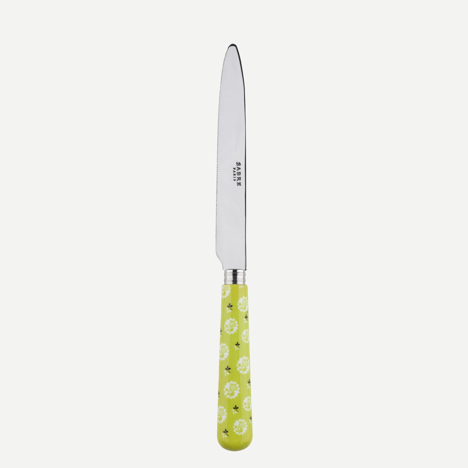 Serrated Dinner knife Blade - Provencal - Light green