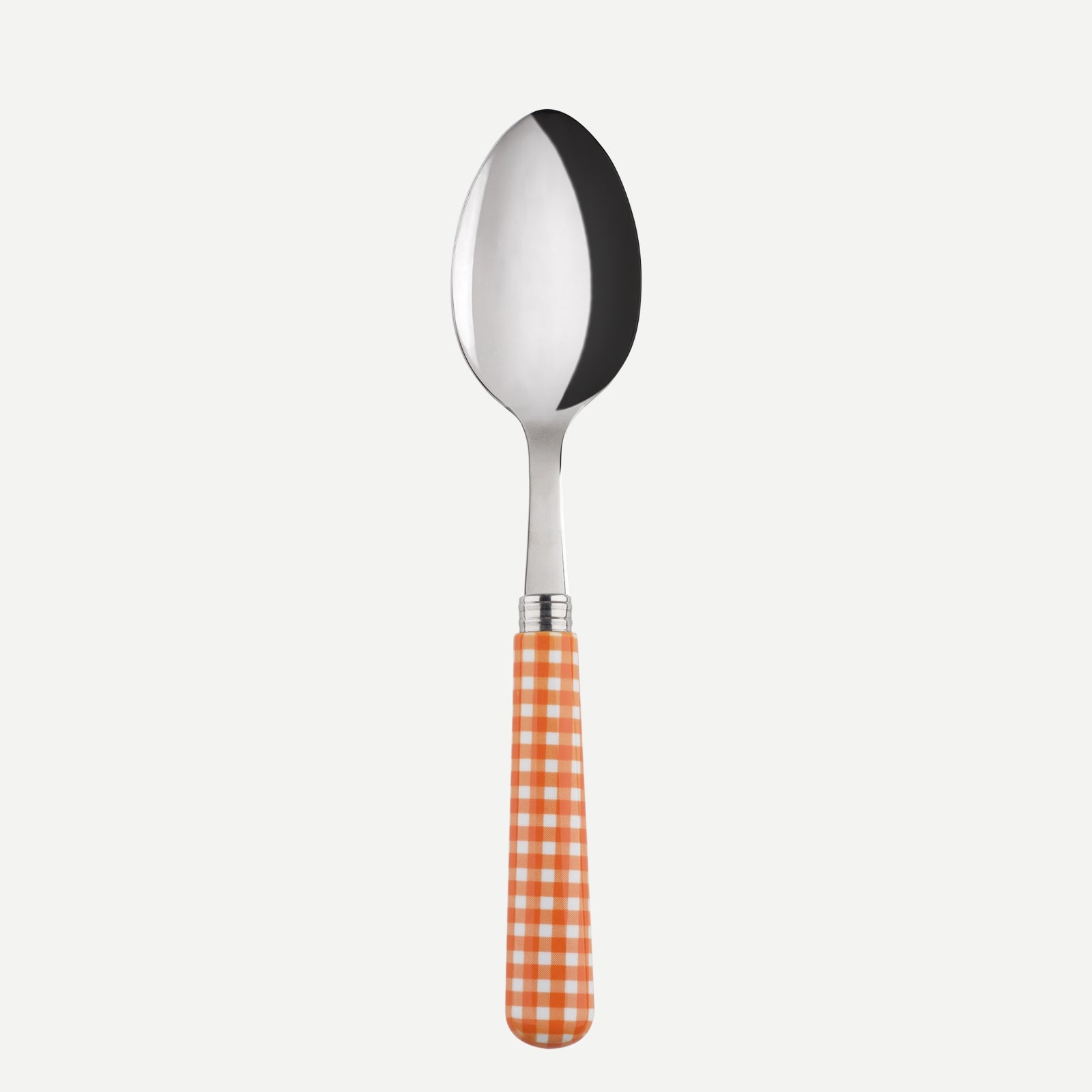 Soup spoon - Gingham - Orange