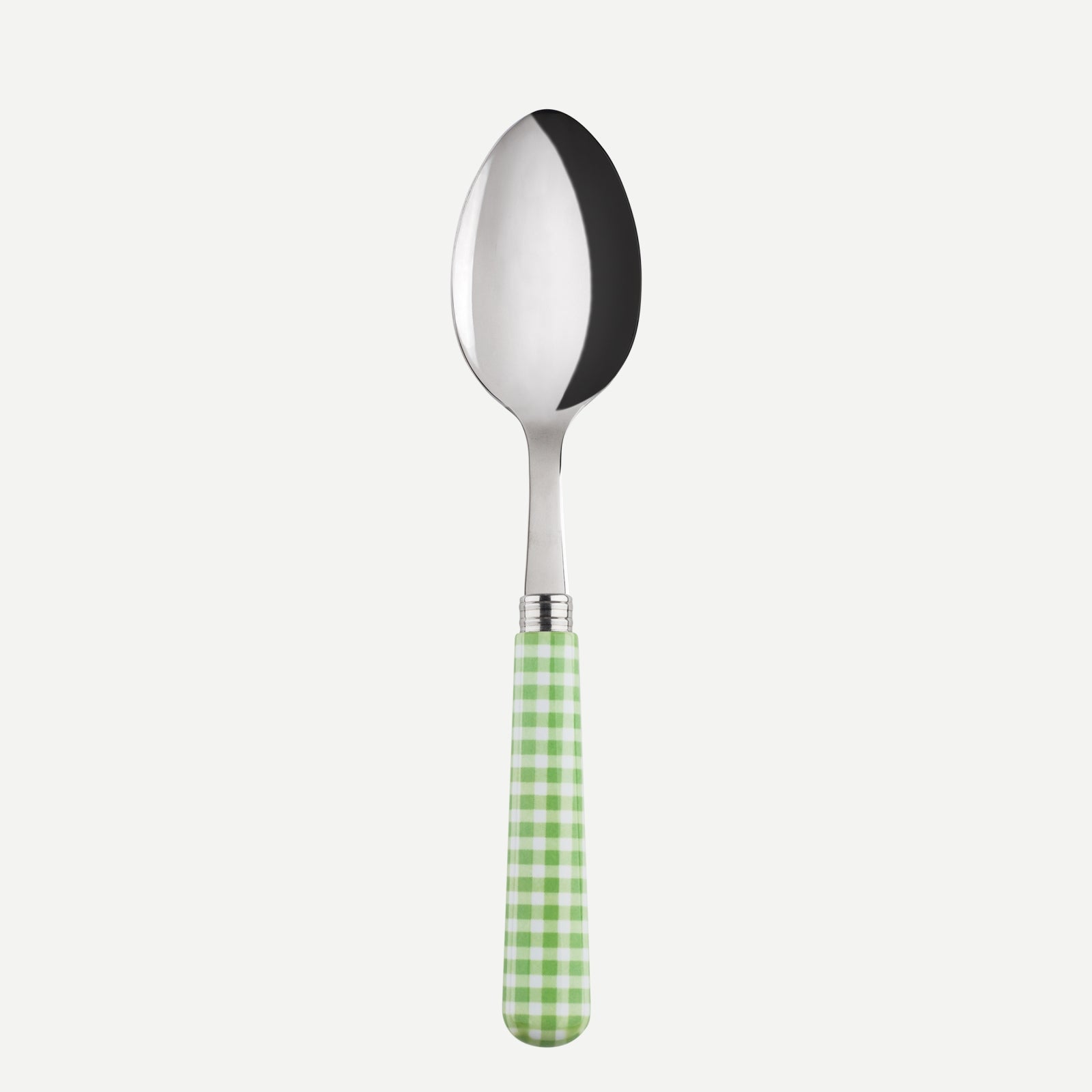 Soup spoon - Gingham - Garden green