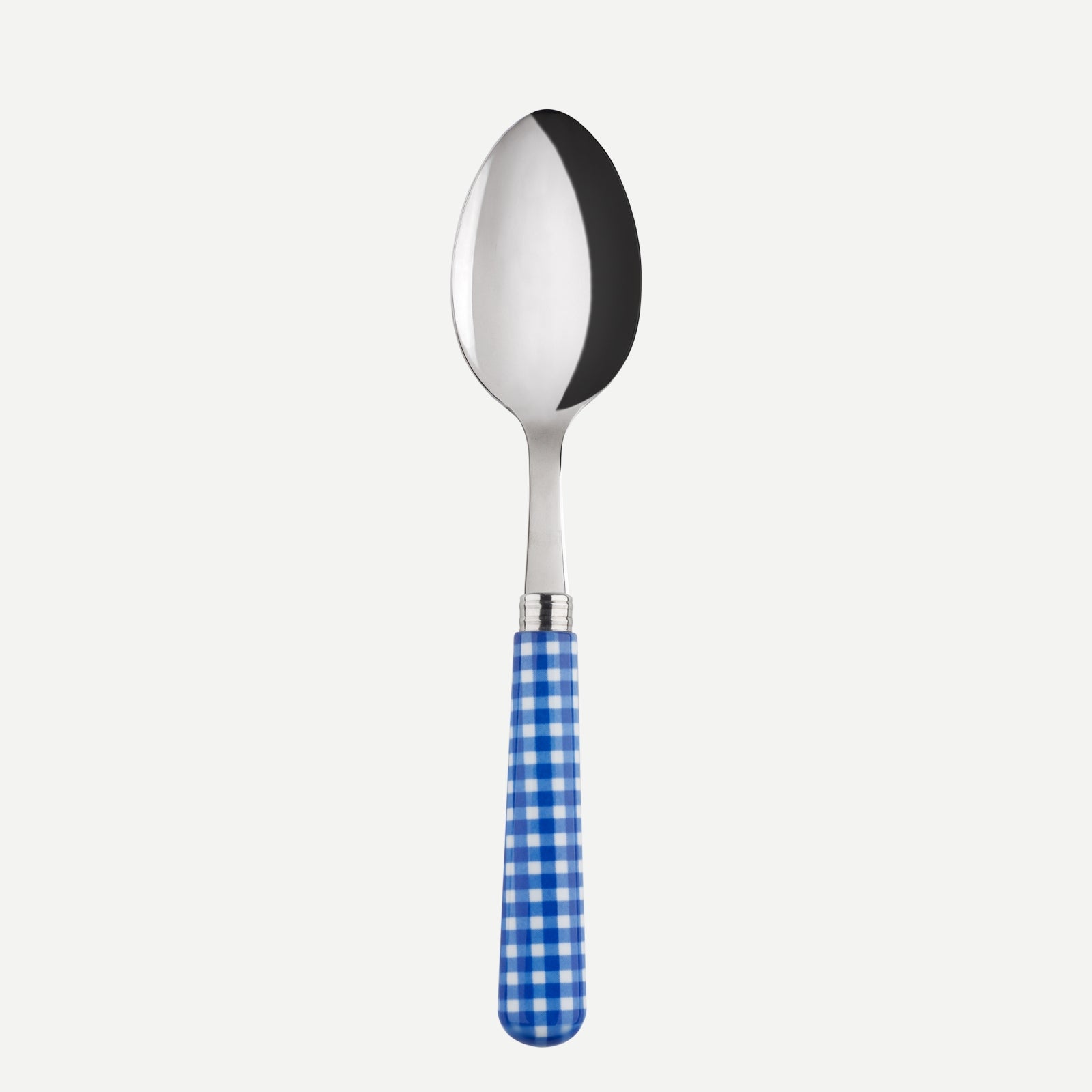 Soup spoon - Gingham - Lapis blue