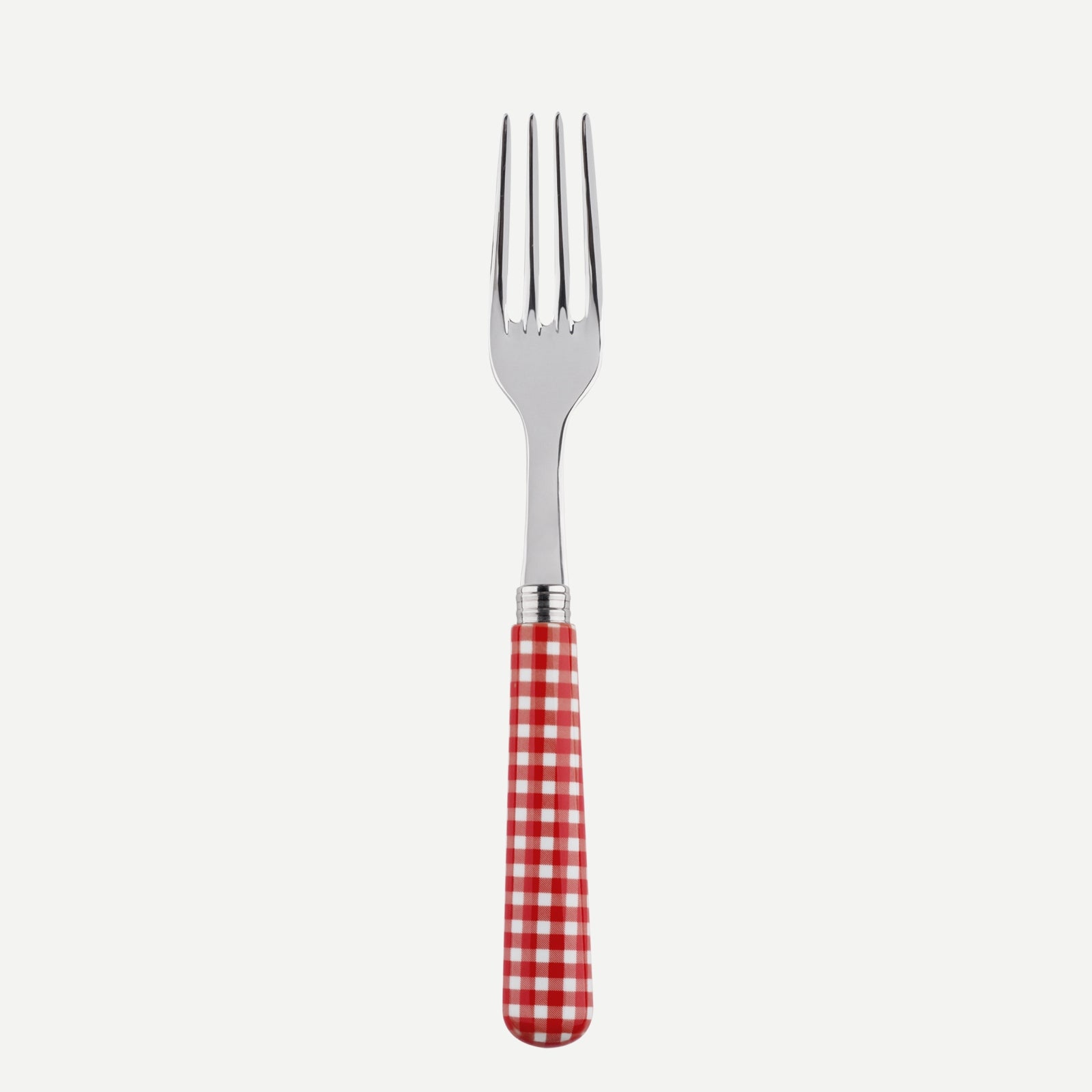 Fourchette de table - Vichy - Rouge