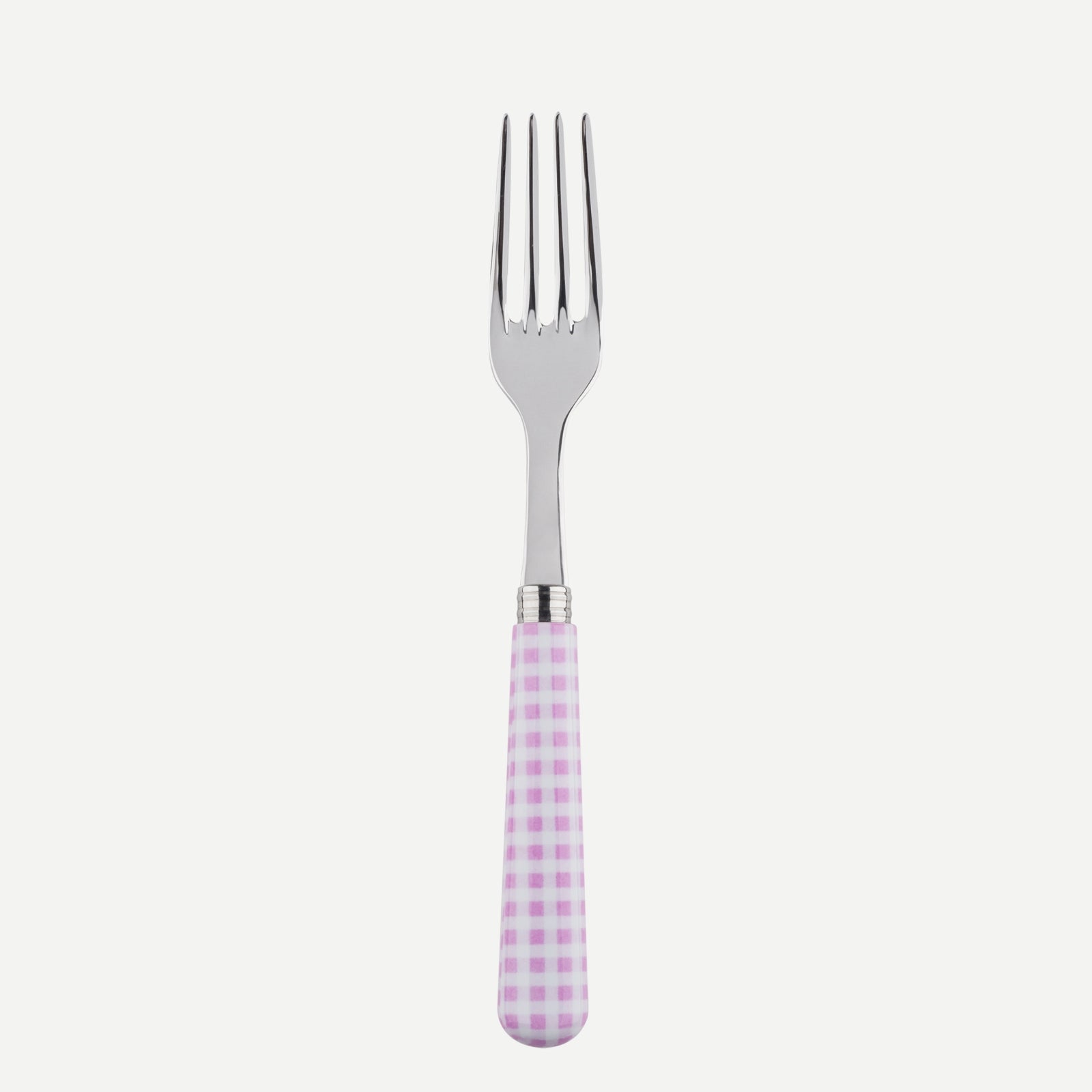 Dinner fork - Gingham - Pink