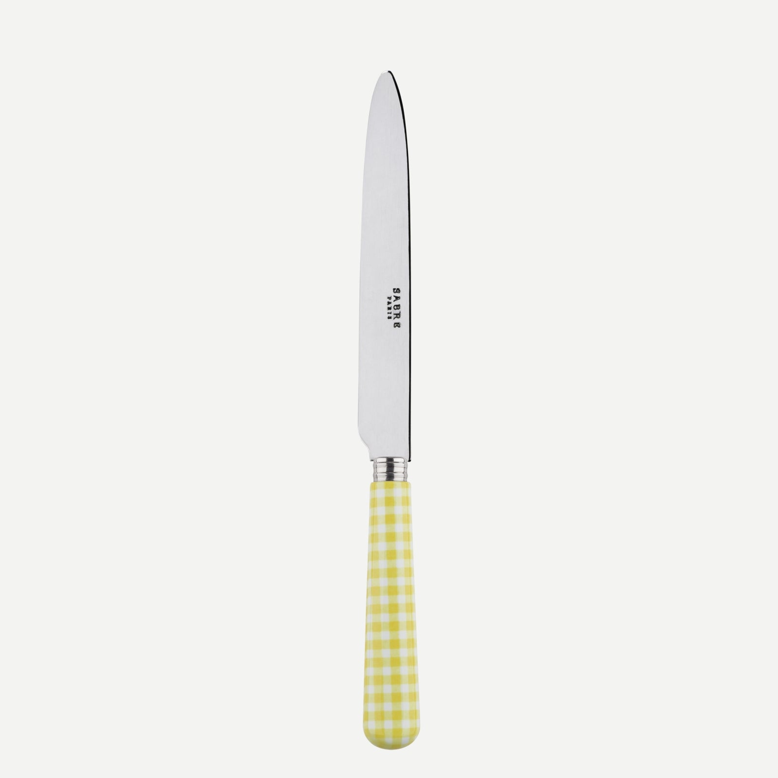 Dinner knife - Gingham - Yellow