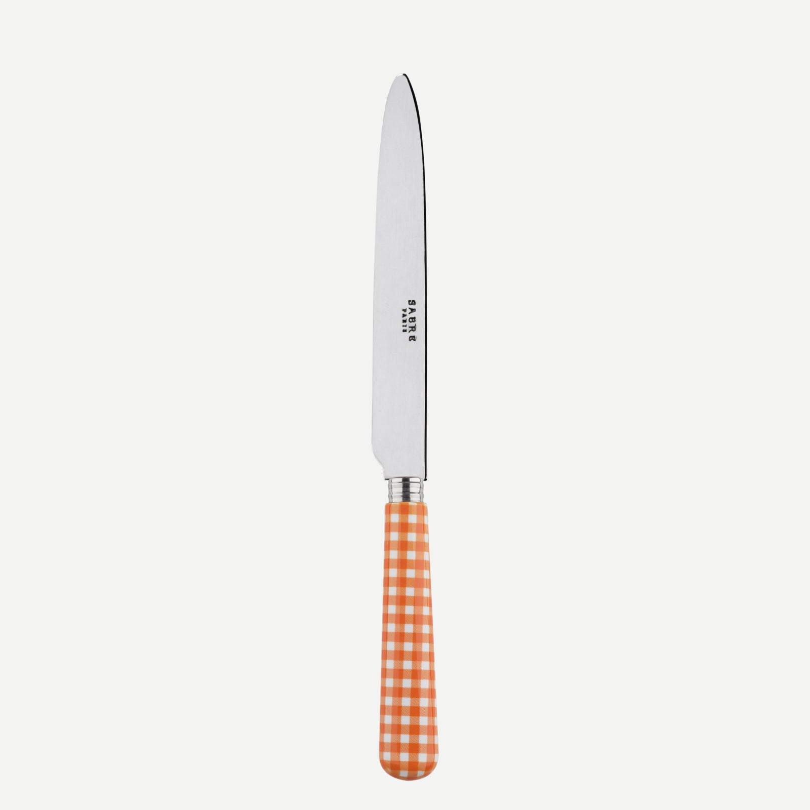 Dinner knife - Gingham - Orange
