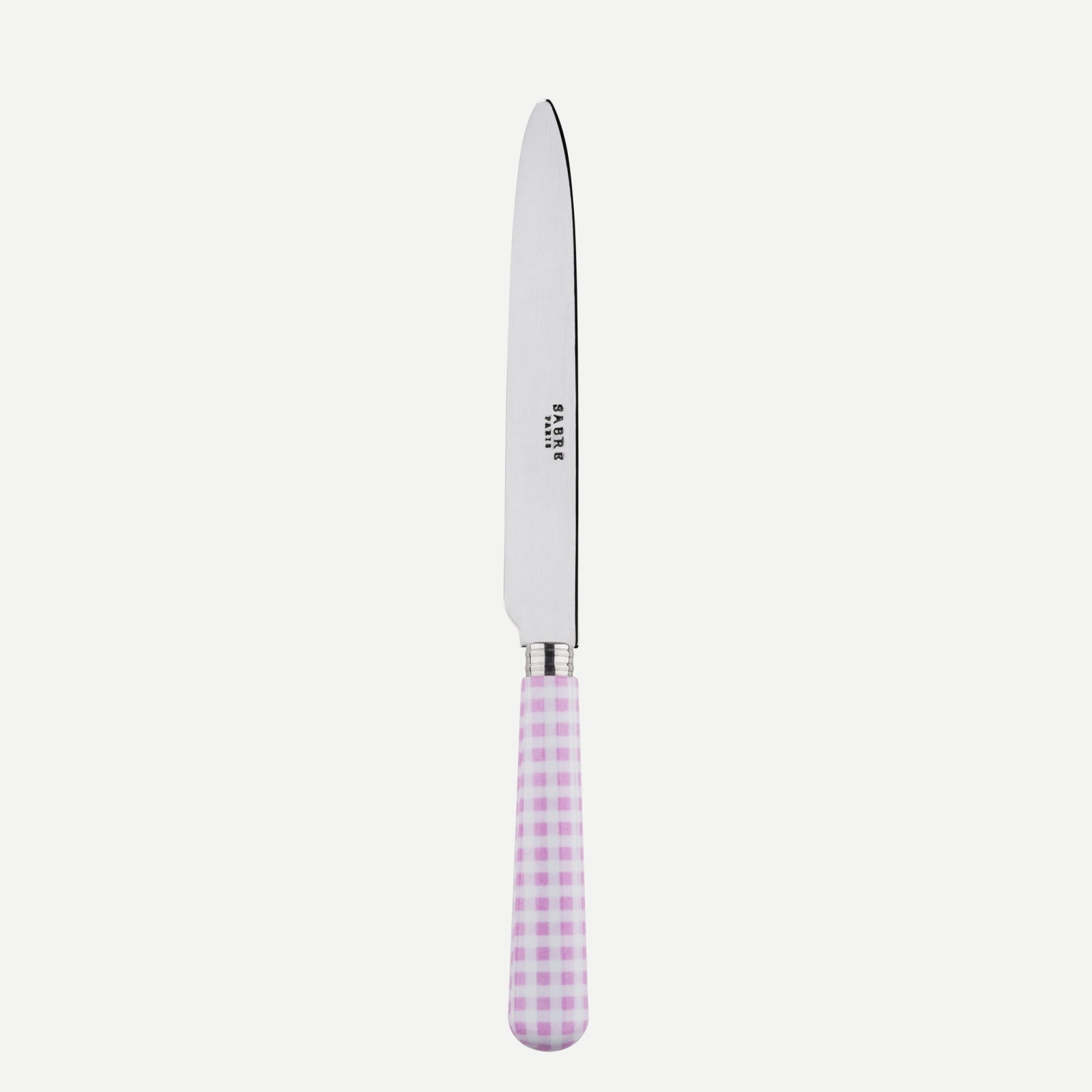 Dinner knife - Gingham - Pink