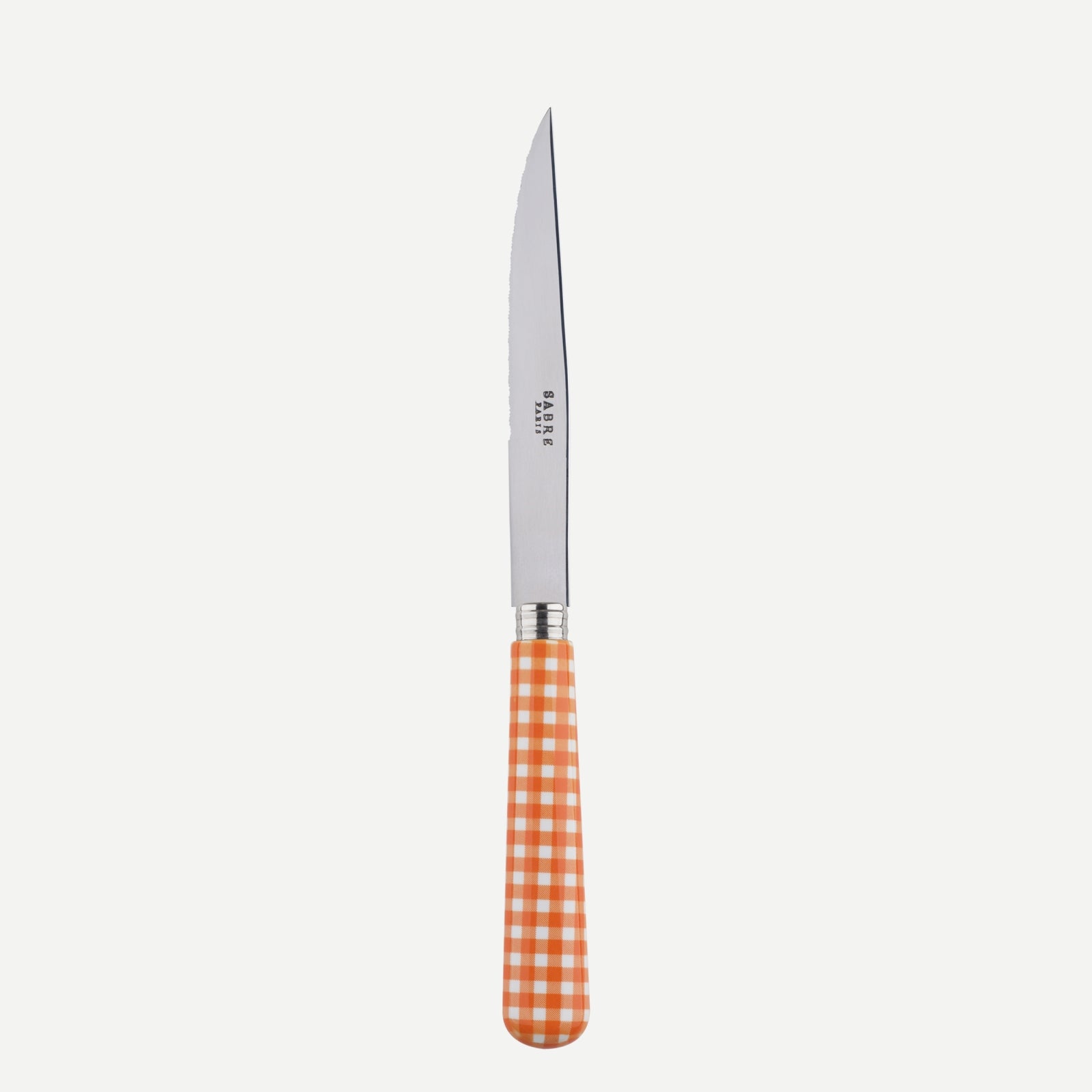 Steack knife - Gingham - Orange