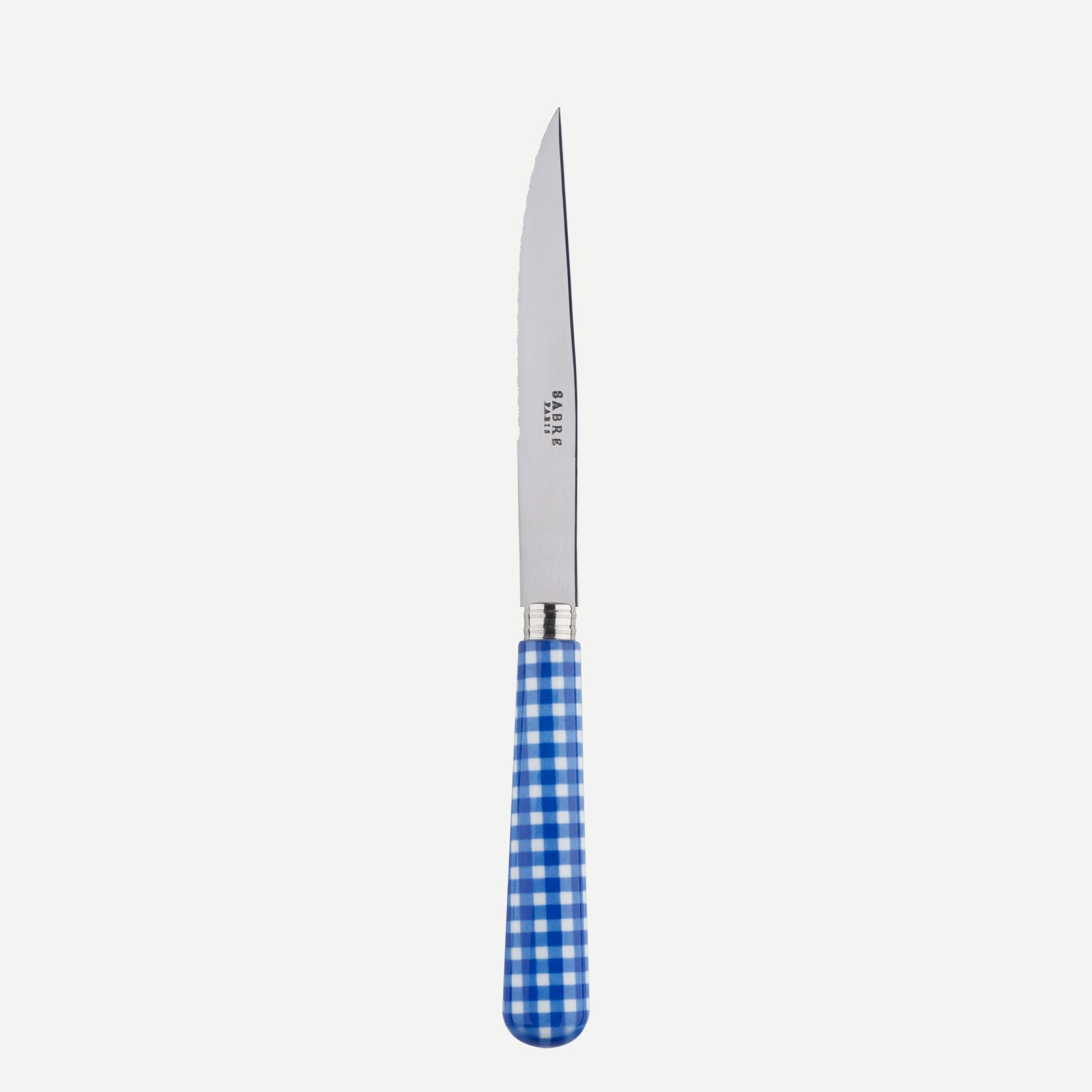 Steack knife - Gingham - Lapis blue