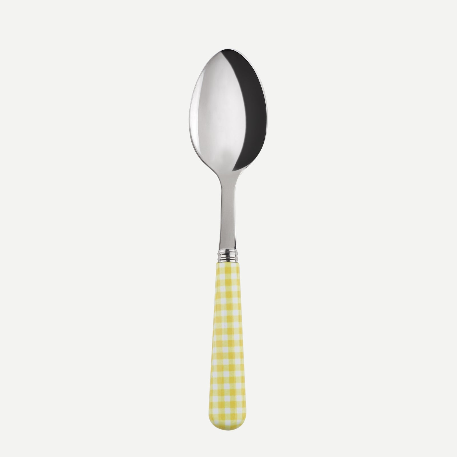 Dessert spoon - Gingham - Yellow