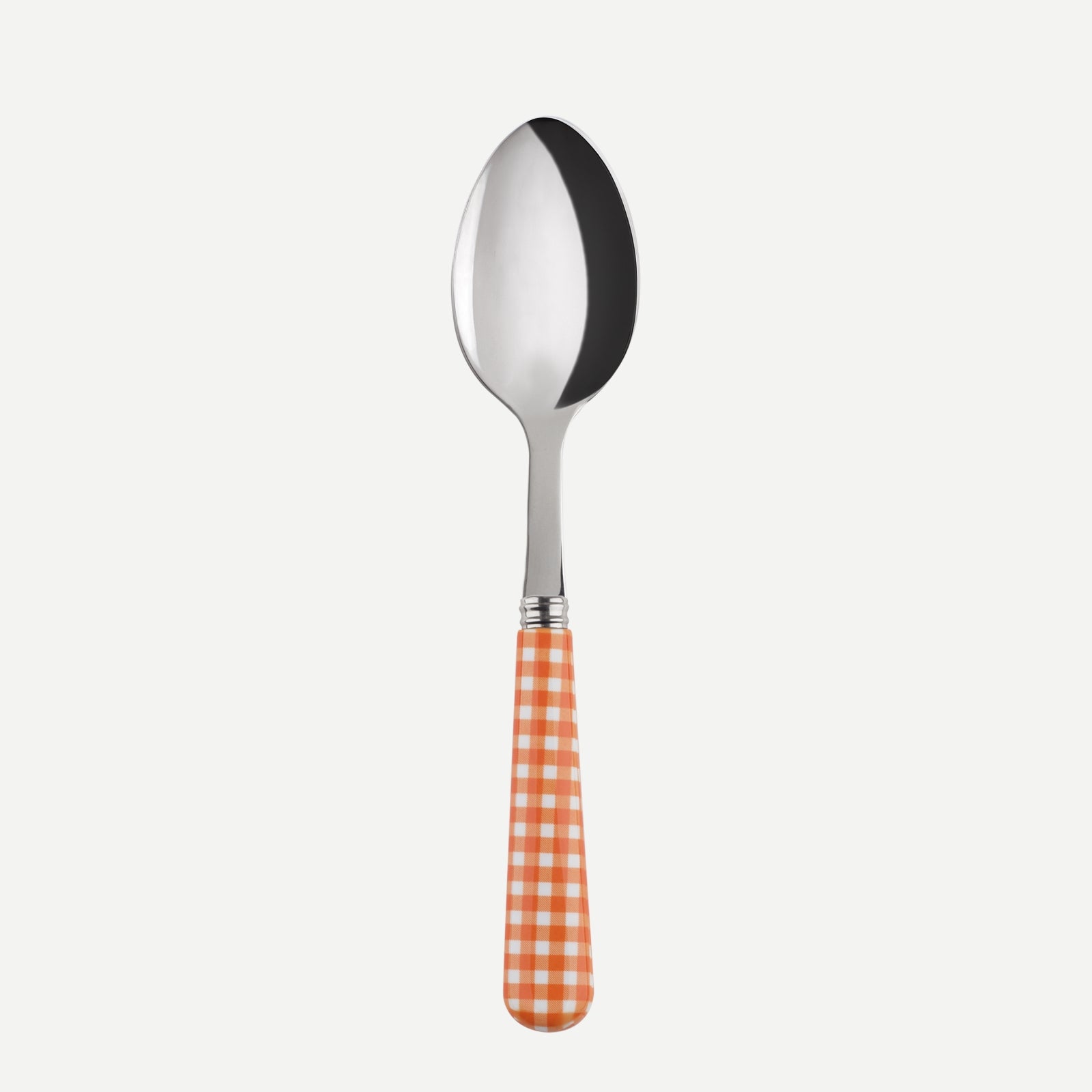 Dessert spoon - Gingham - Orange