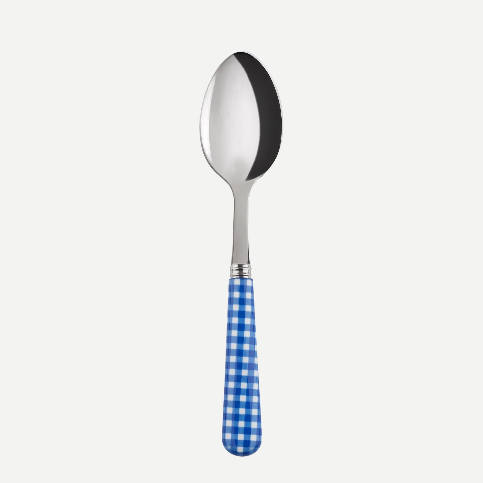 Dessert spoon - Gingham - Lapis blue