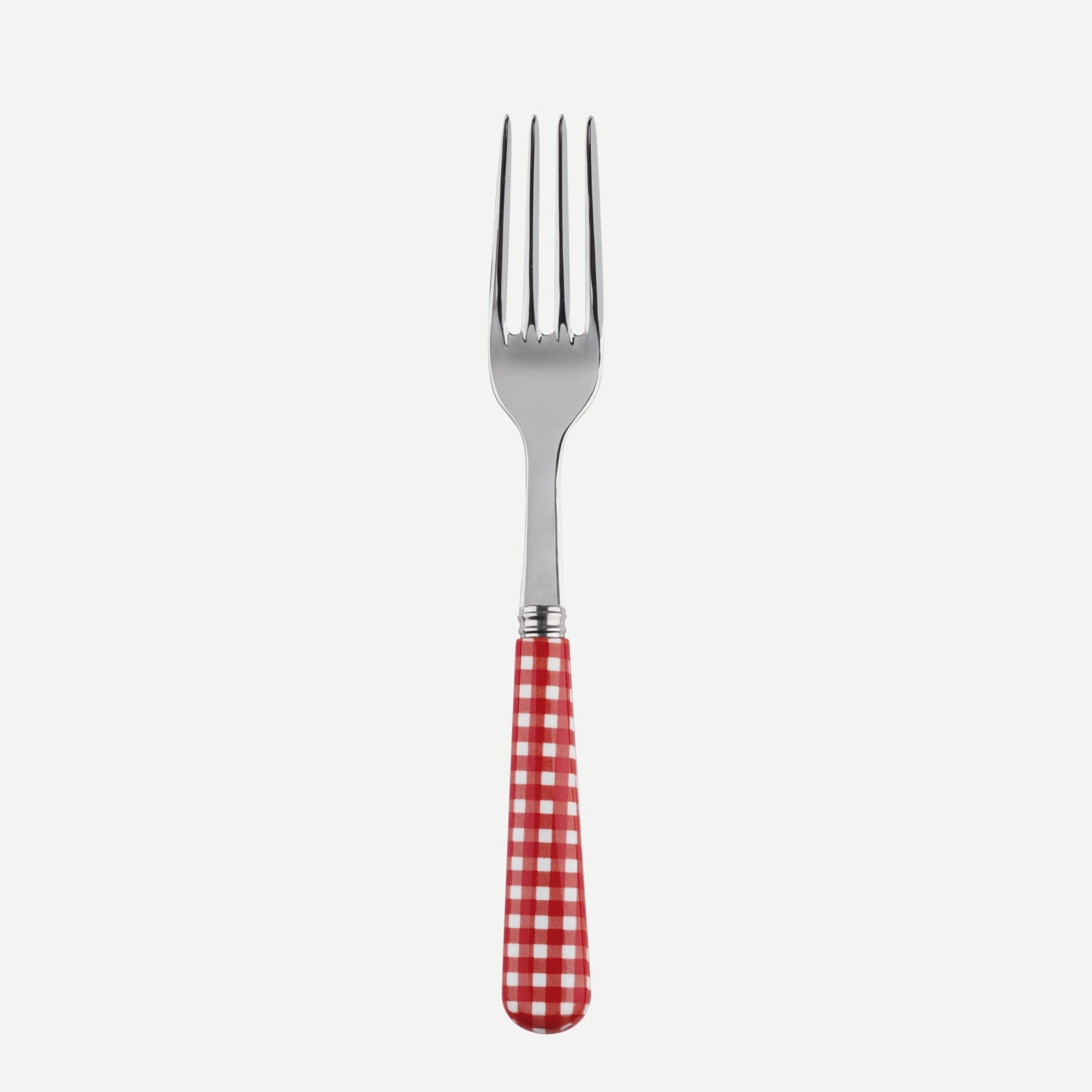 salad fork - Gingham - Red