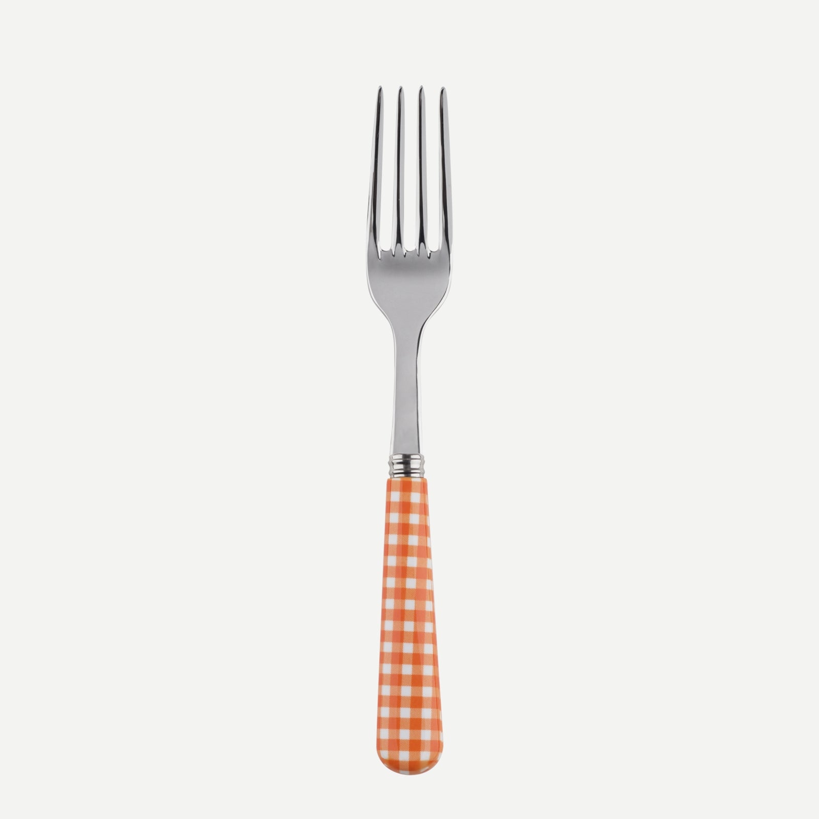 salad fork - Gingham - Orange