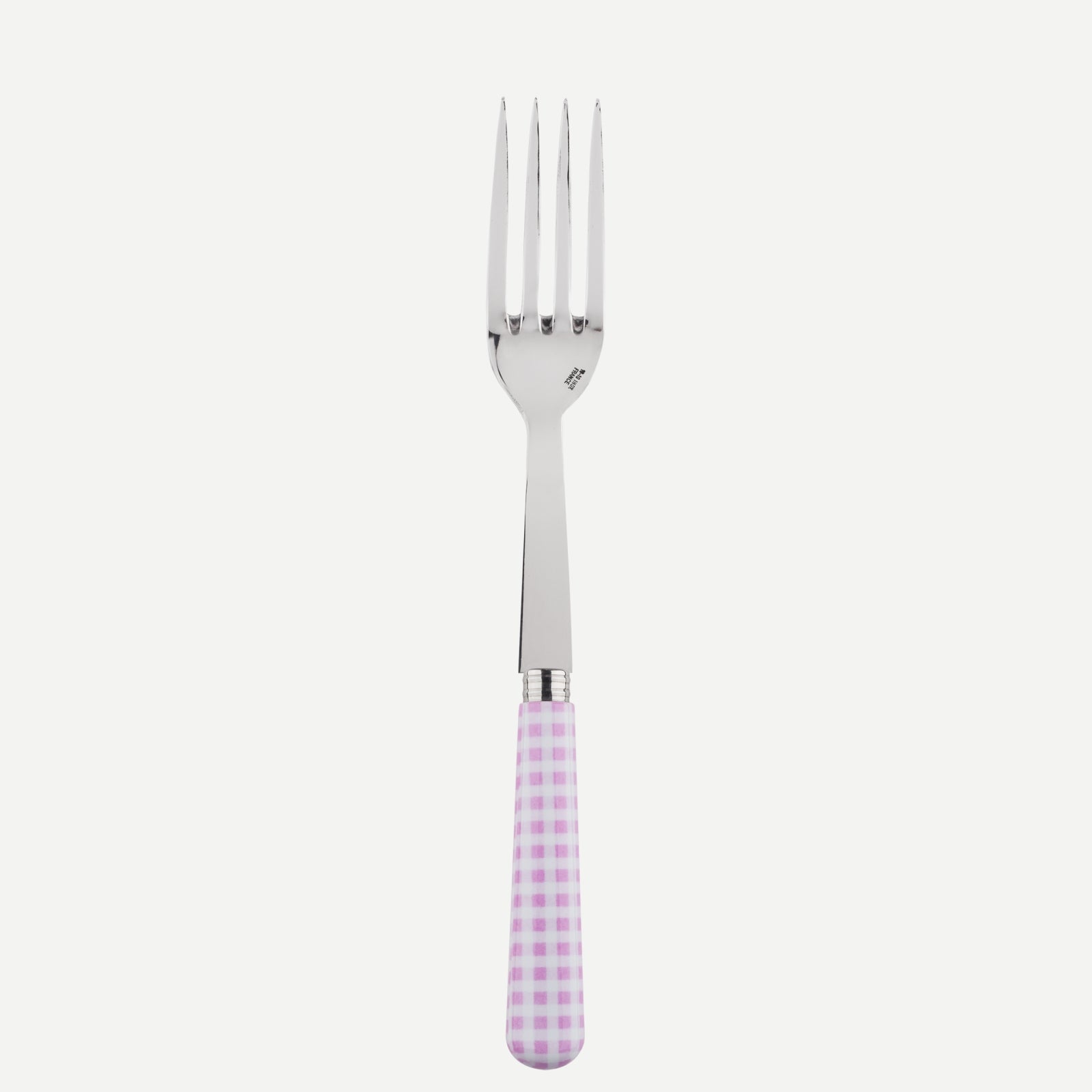 Serving fork - Gingham - Pink