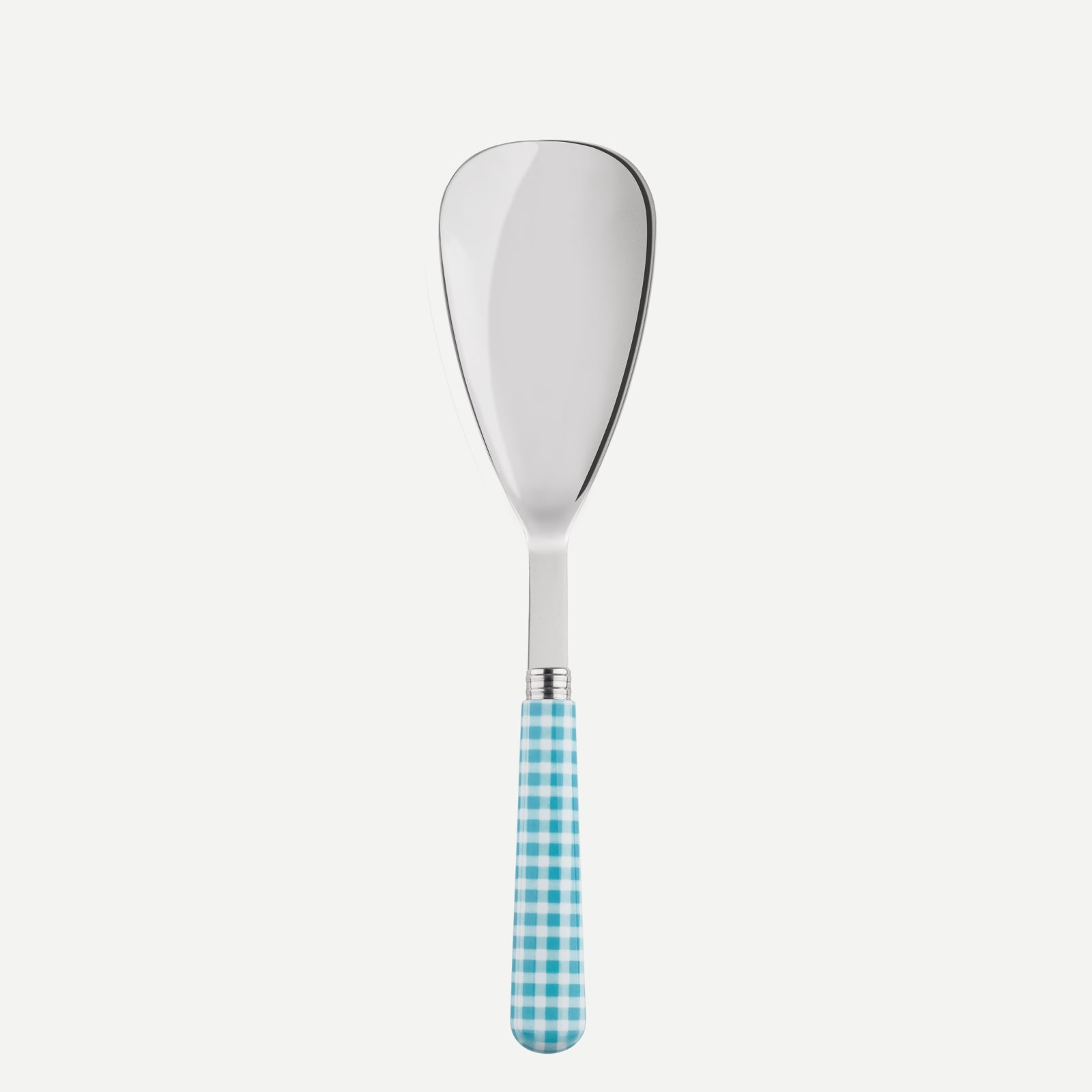 Rice spoon - Gingham - Turquoise
