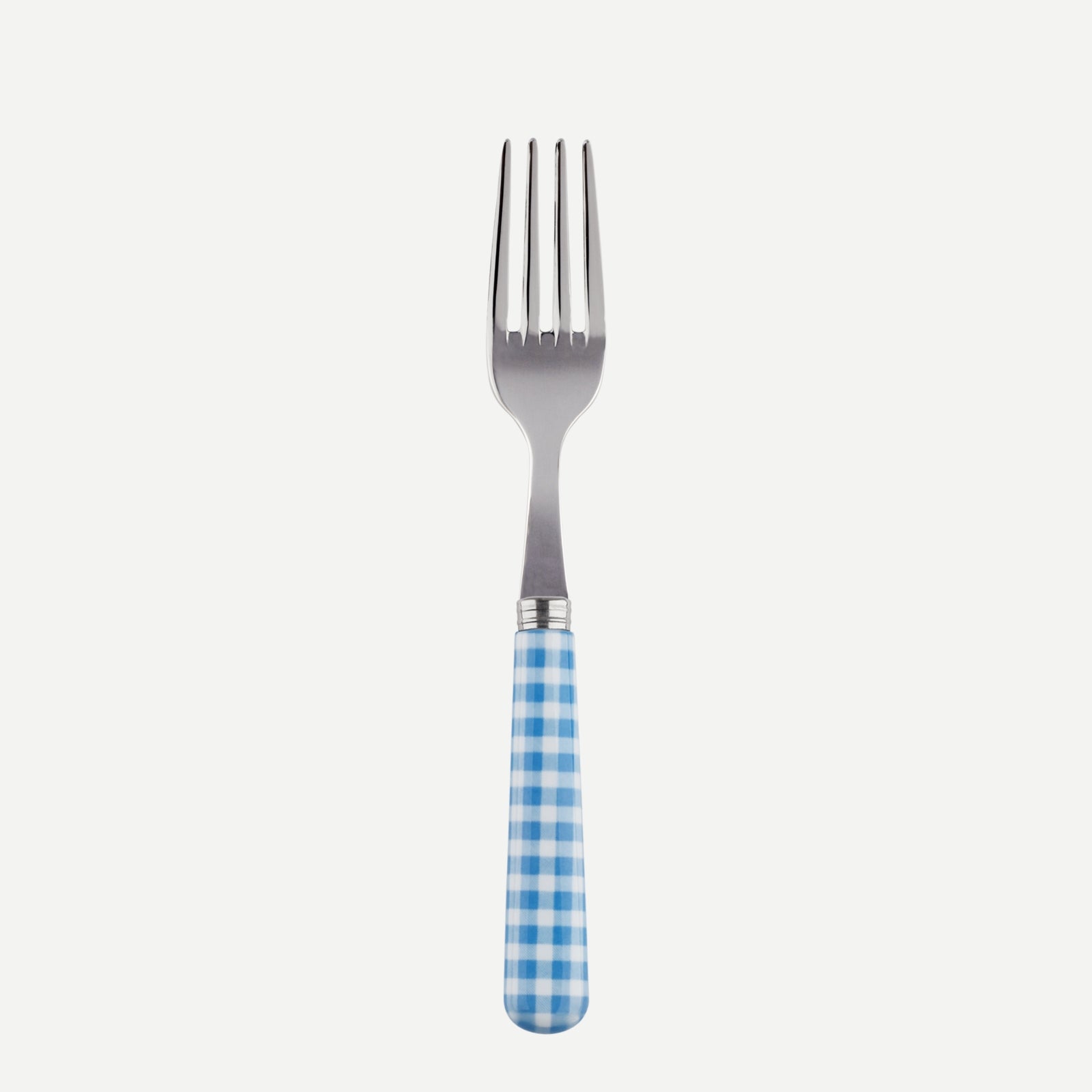 small fork - Gingham - Light blue
