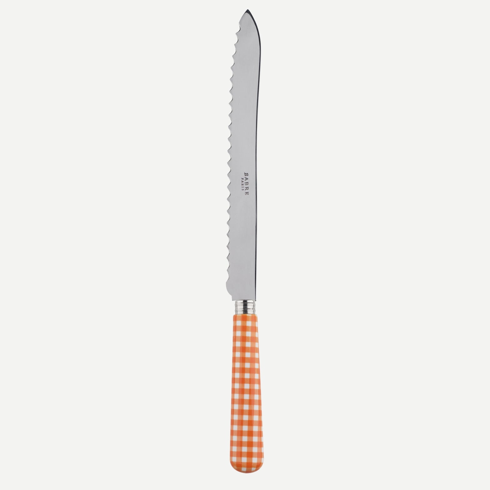 Bread knife - Gingham - Orange