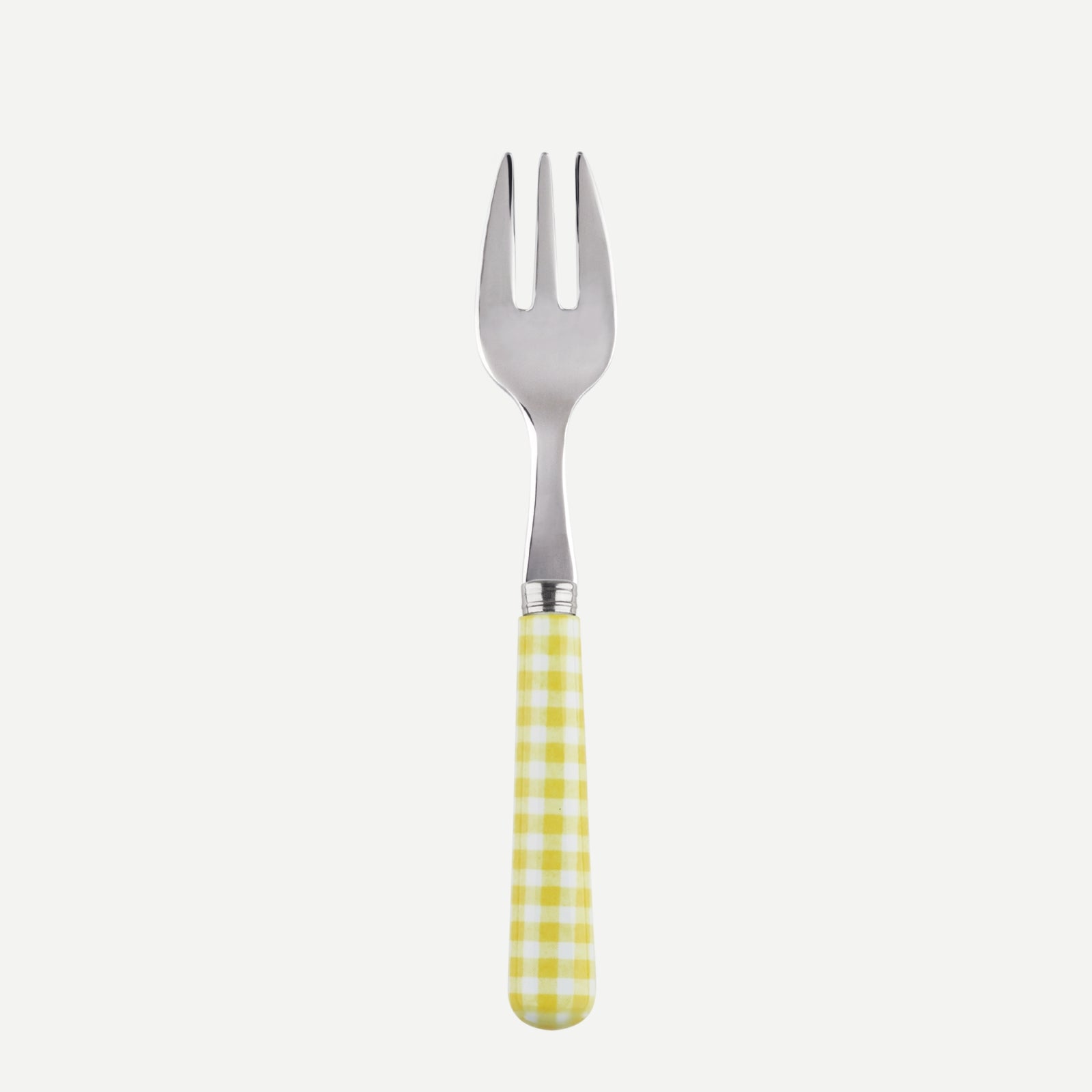 Oyster fork - Gingham - Yellow