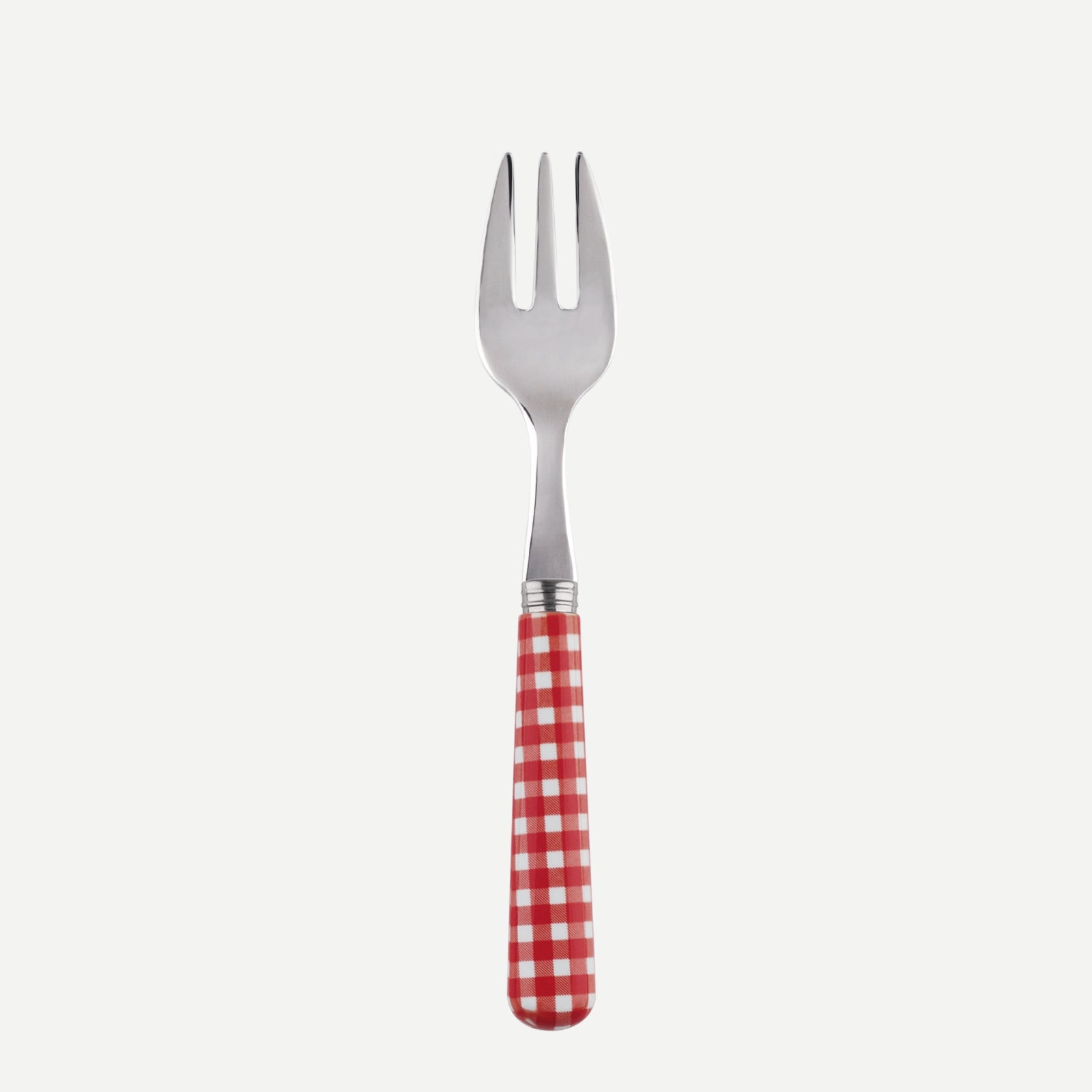 Oyster fork - Gingham - Red