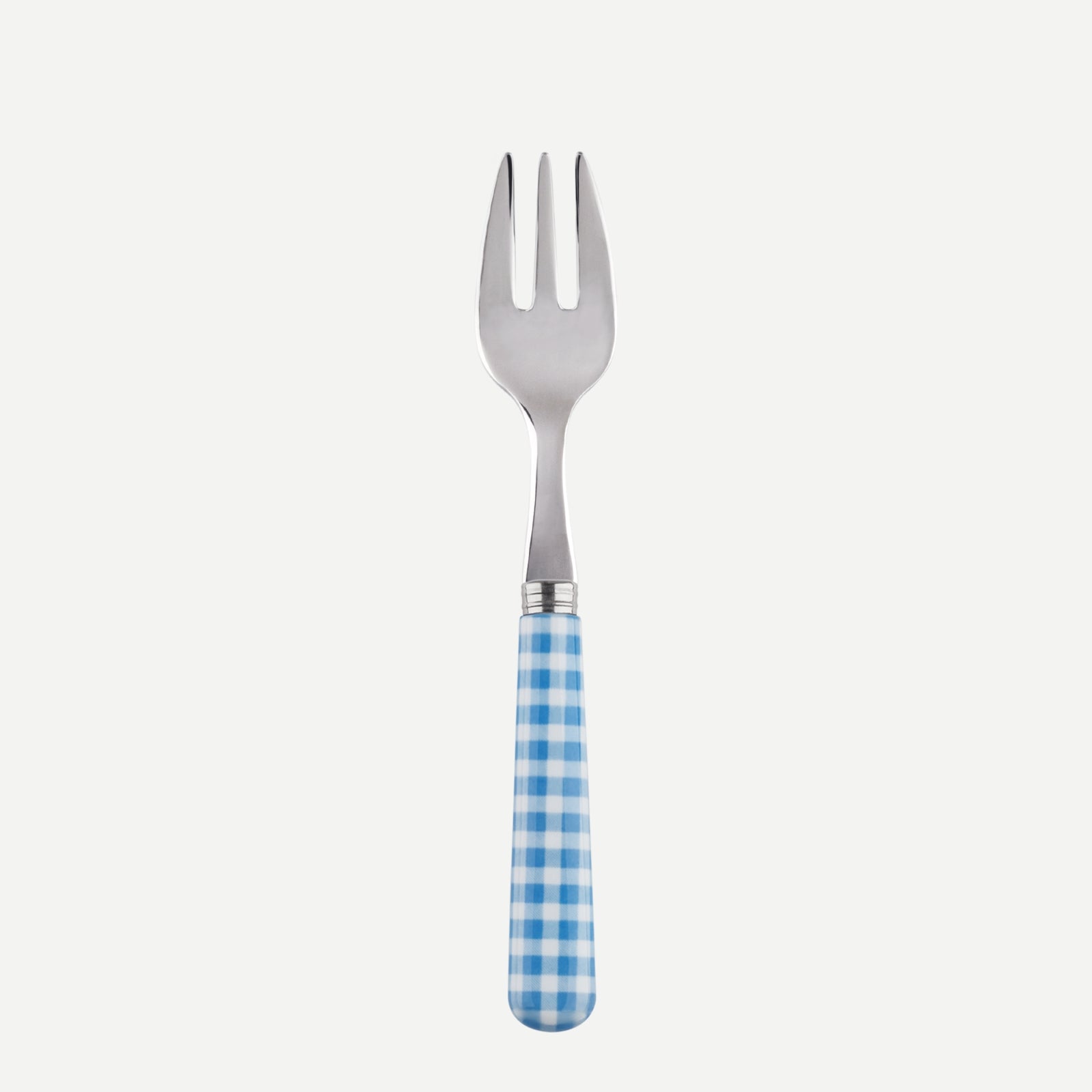 Fourchette à huître - Vichy - Bleu clair