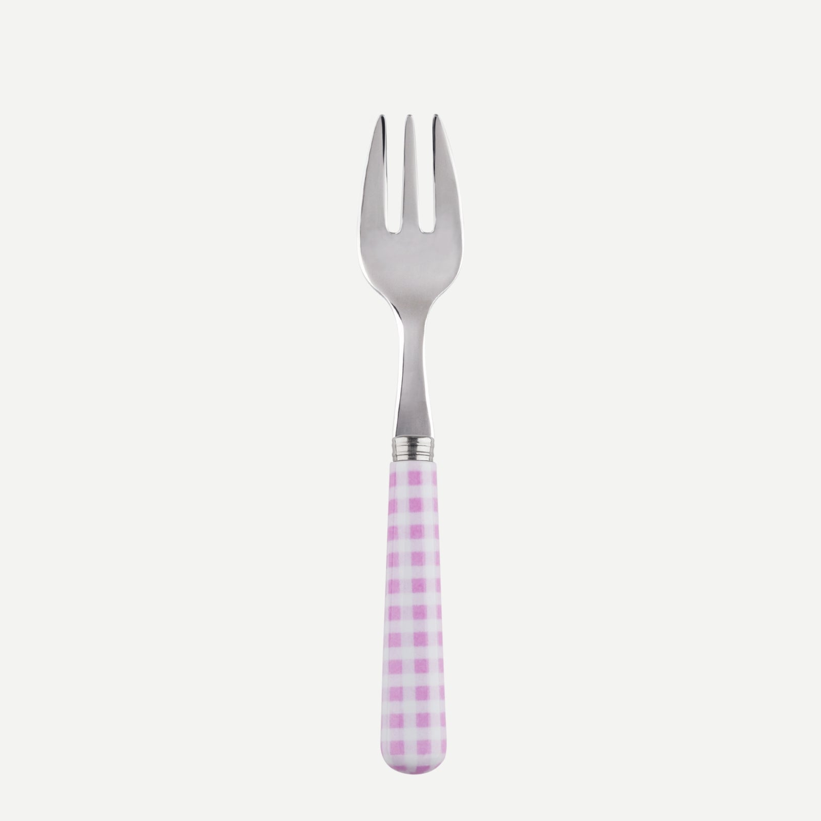 Oyster fork - Gingham - Pink