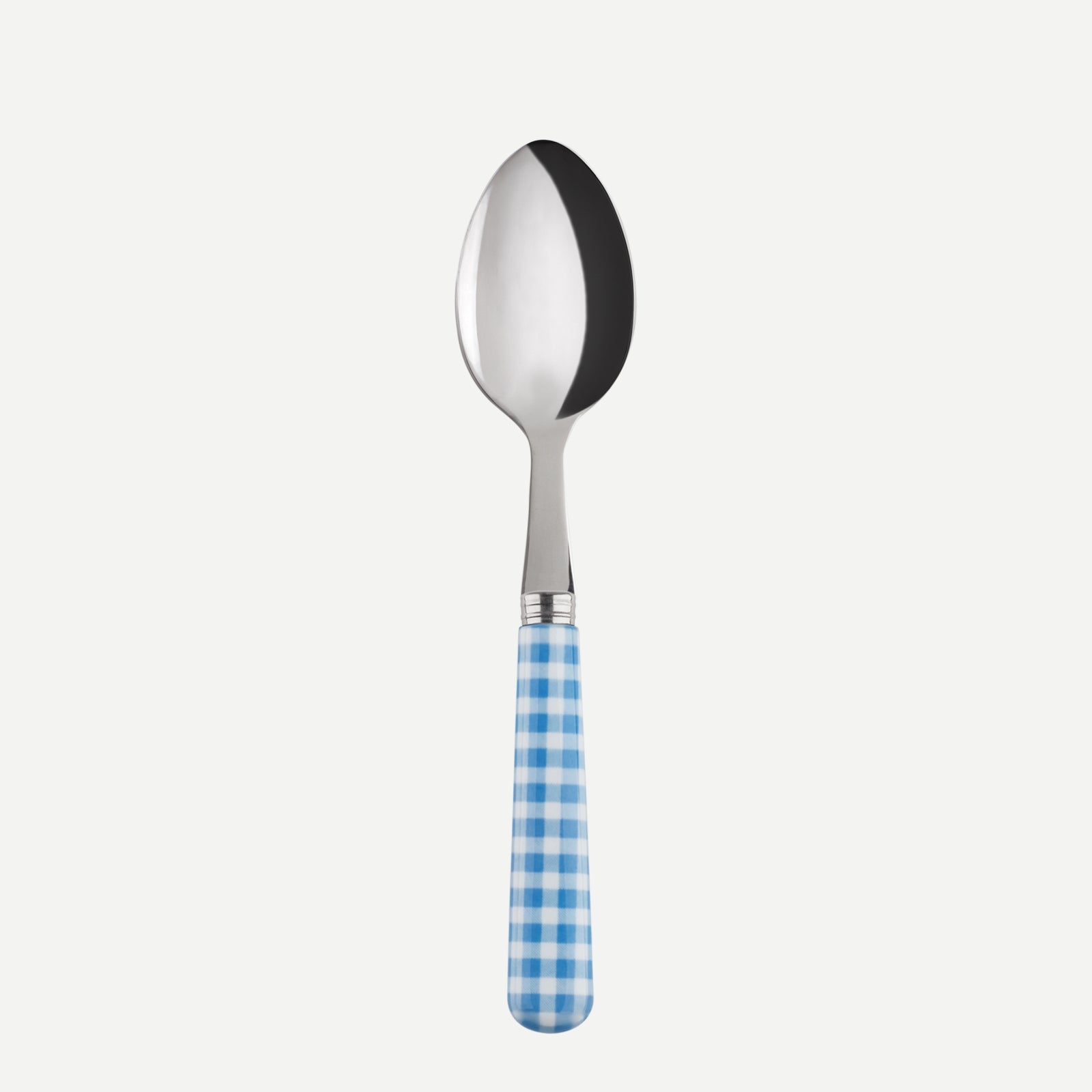 Demi-tasse spoon - Gingham - Light blue