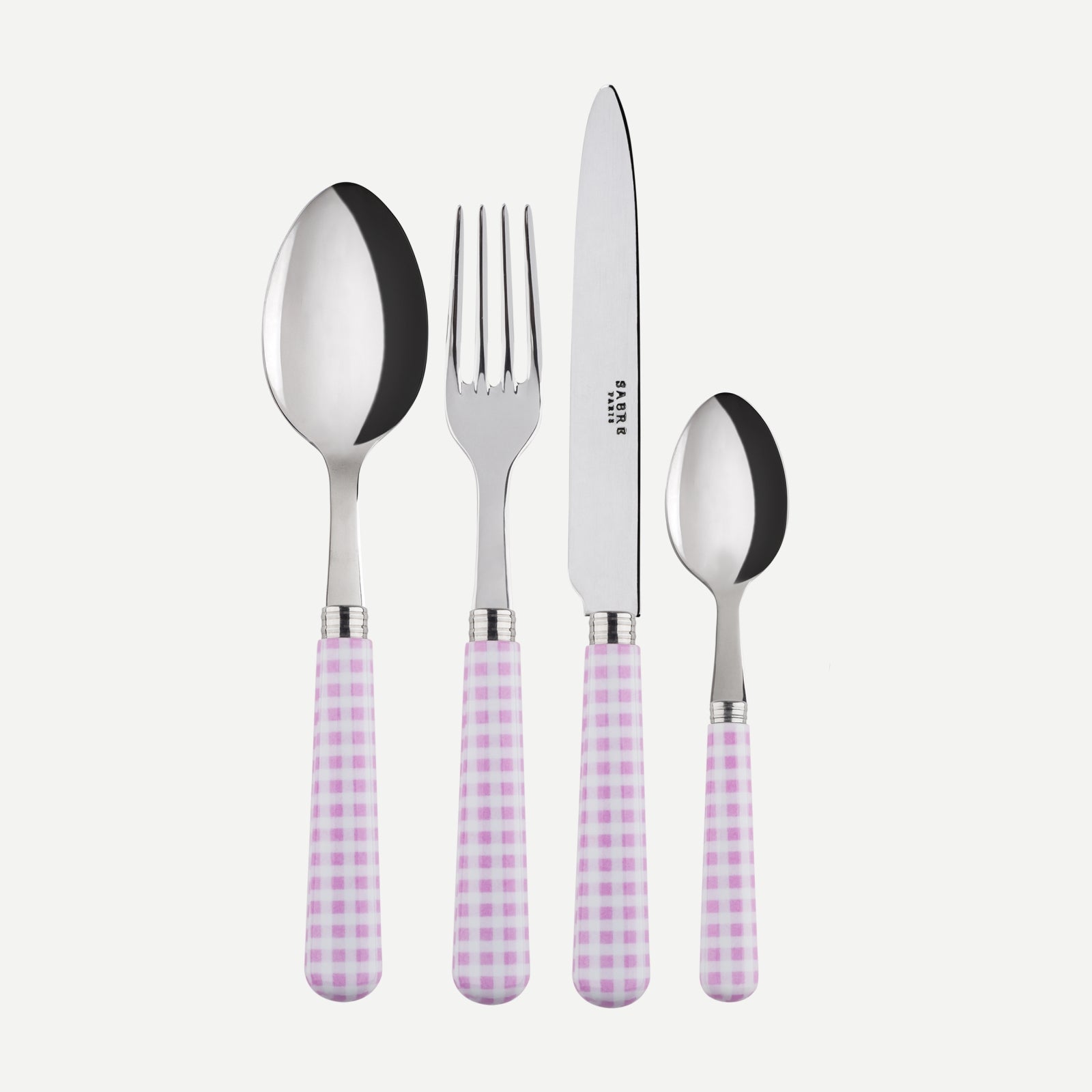 Set of 4 pieces - Gingham - Pink