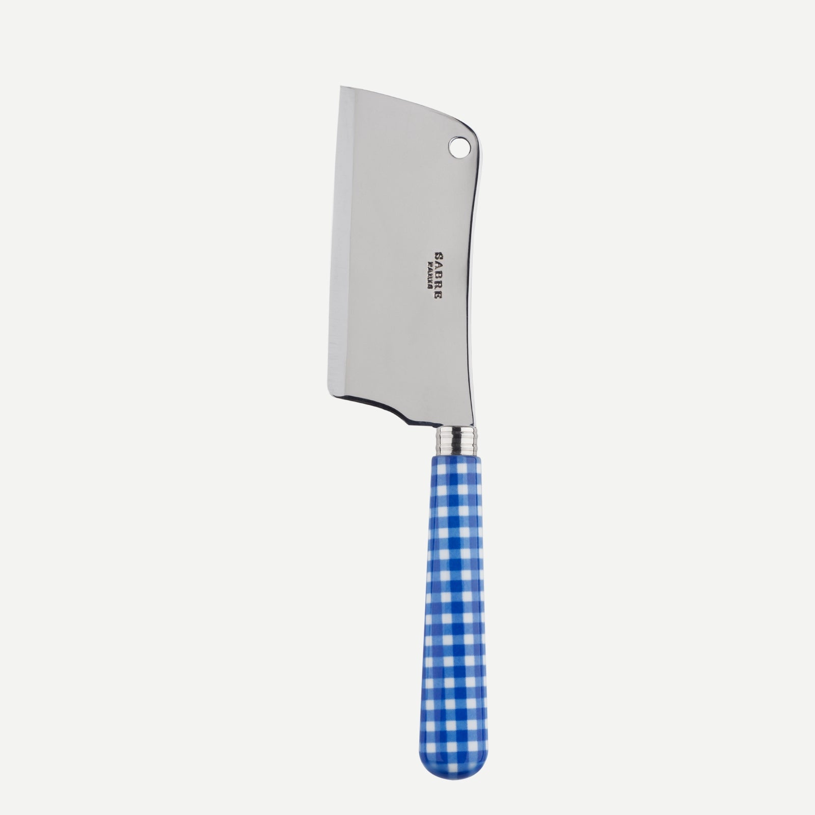 Cheese cleaver - Gingham - Lapis blue