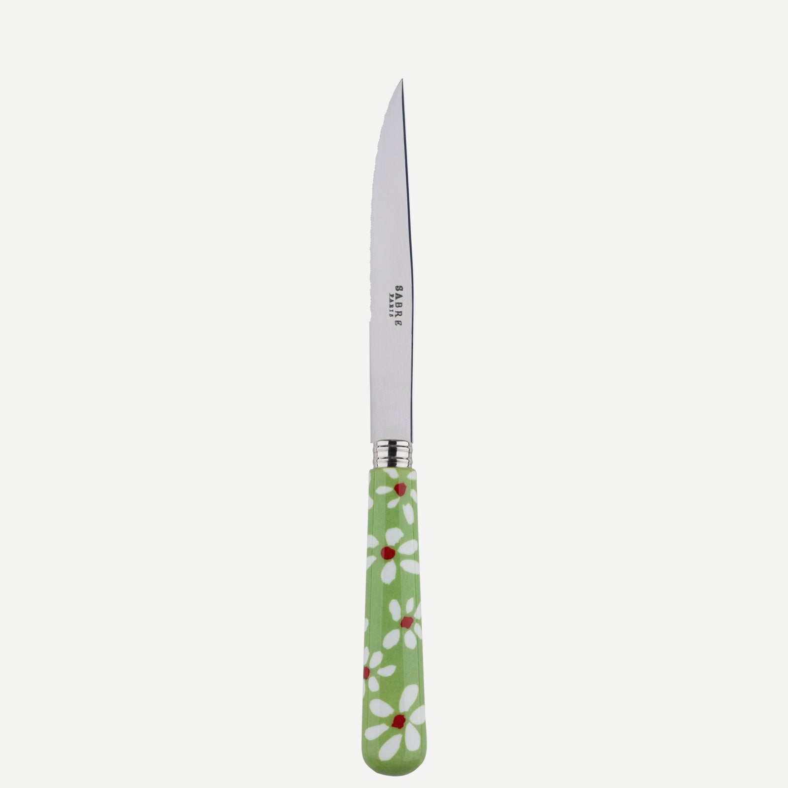 Couteau à steak - Marguerite - Vert jardin
