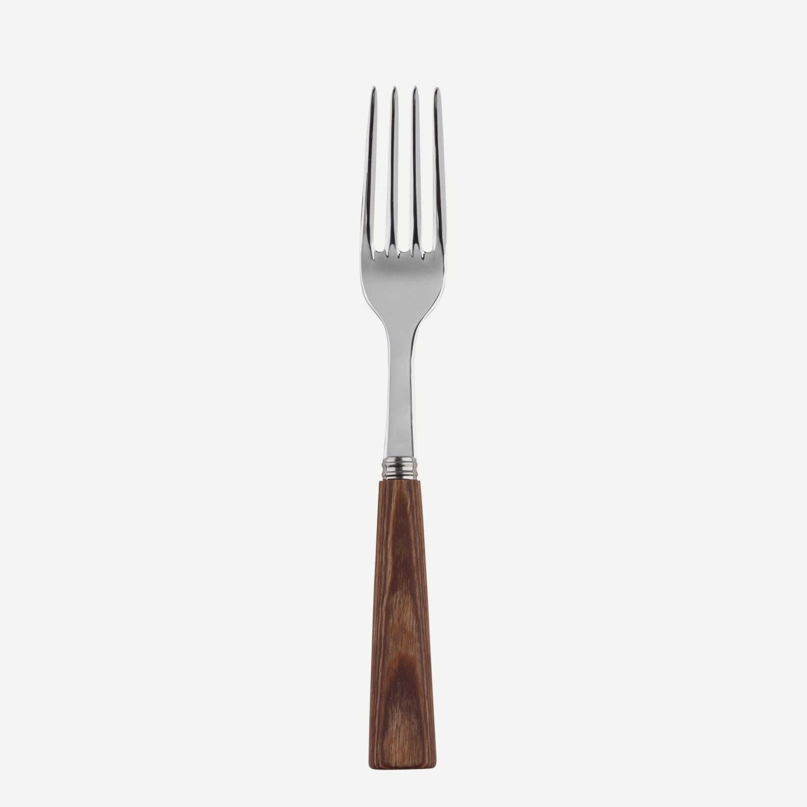 salad fork - Nature - Light press wood