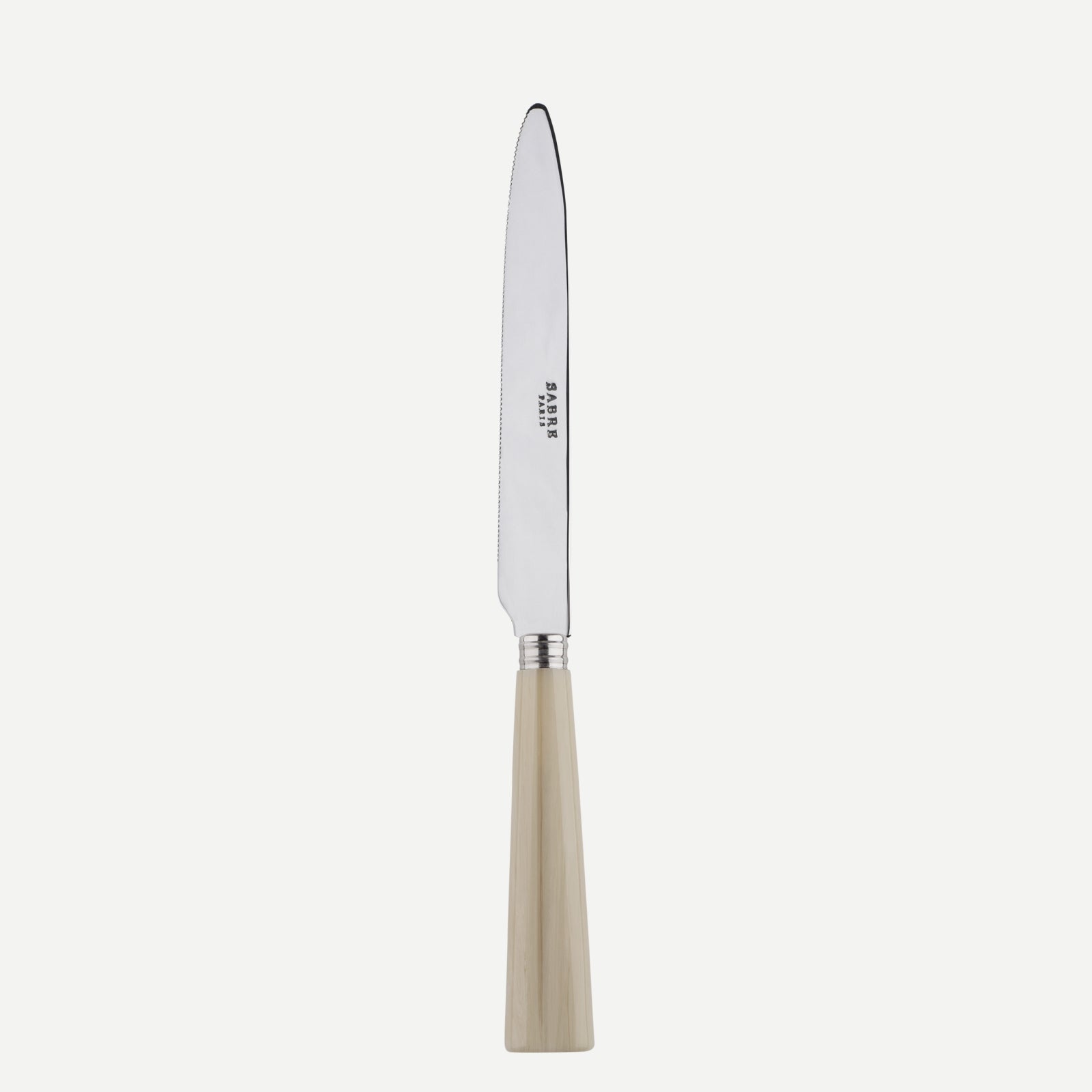 Serrated Dinner knife Blade - Nature - Faux Horn