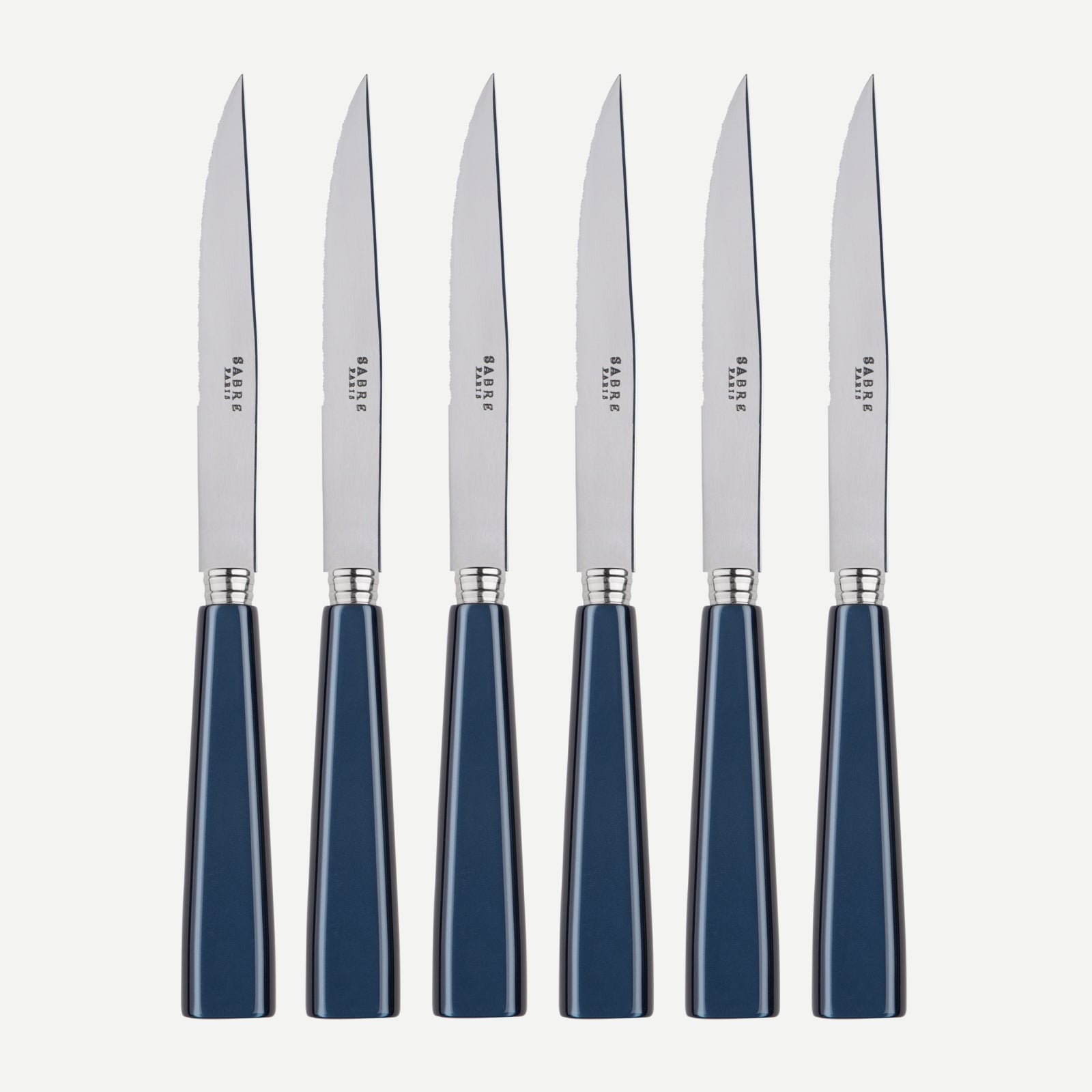Set of 6 steak knives - Icône - Steel blue