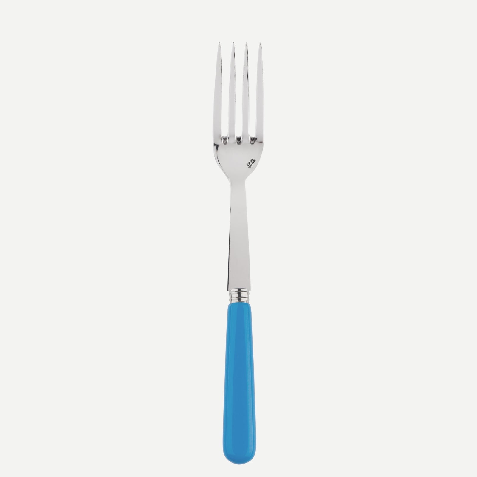 Serving fork - Pop unis - Cerulean blue