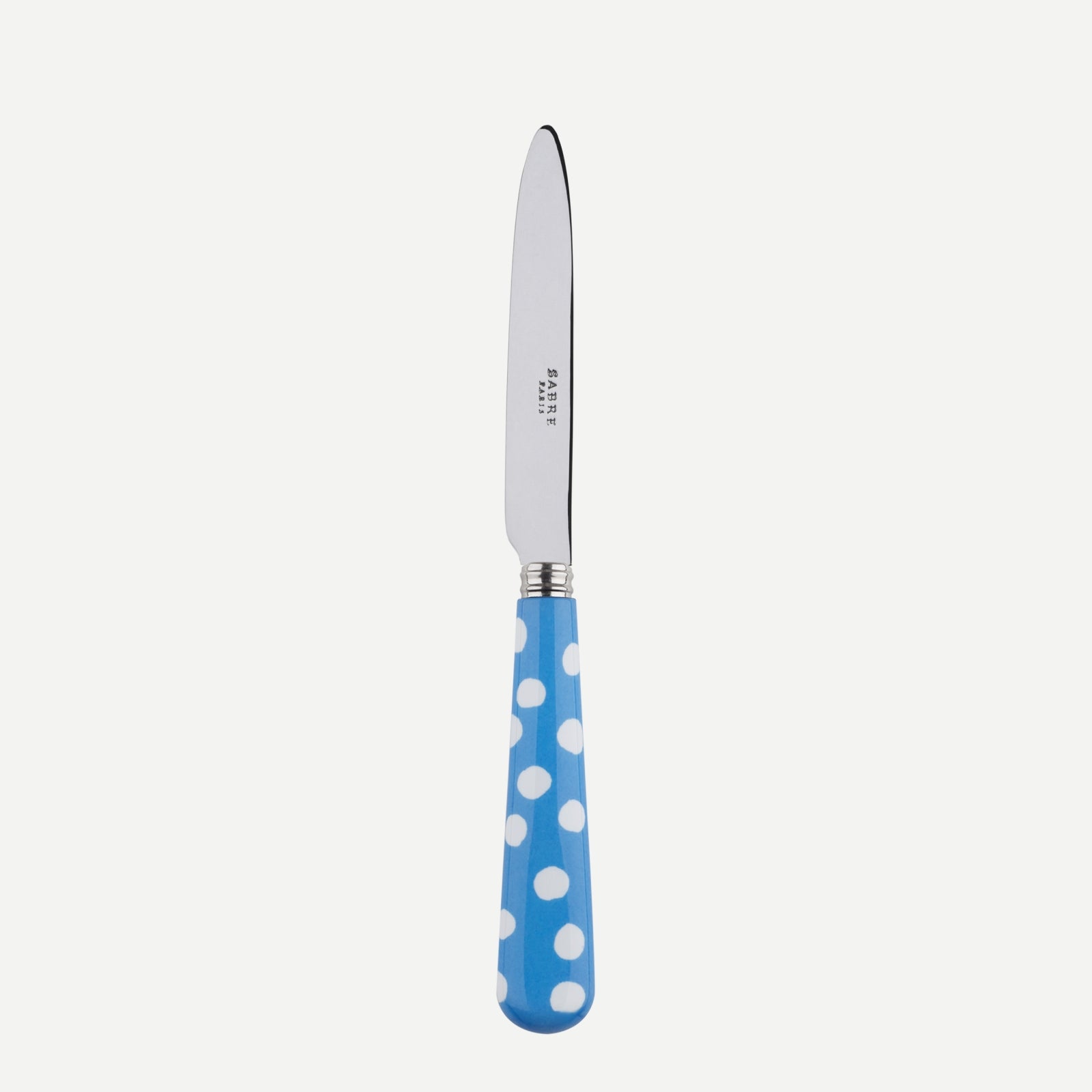 Couteau à dessert - Pois Blancs - Bleu clair