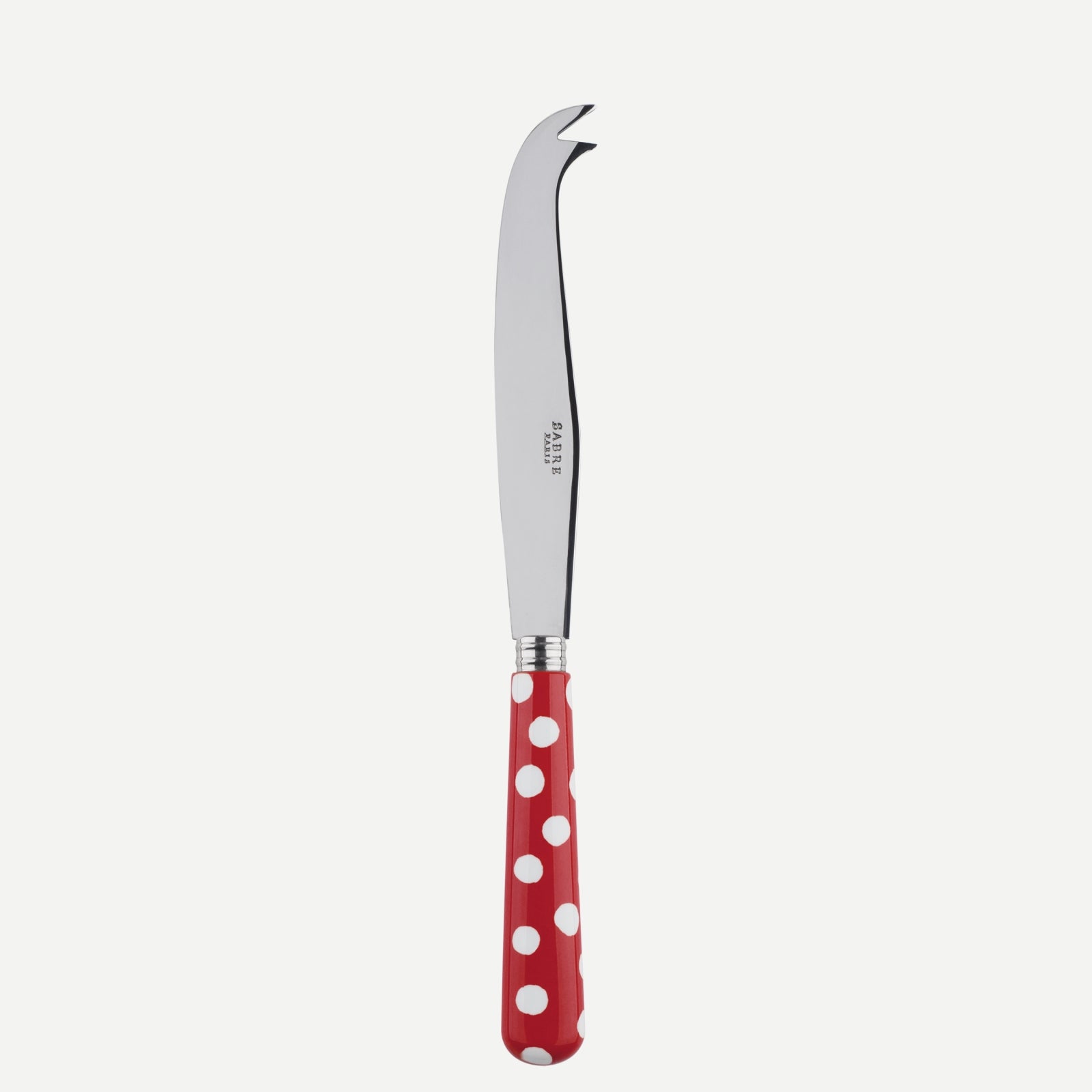 Cheese knives - White Dots. - Red