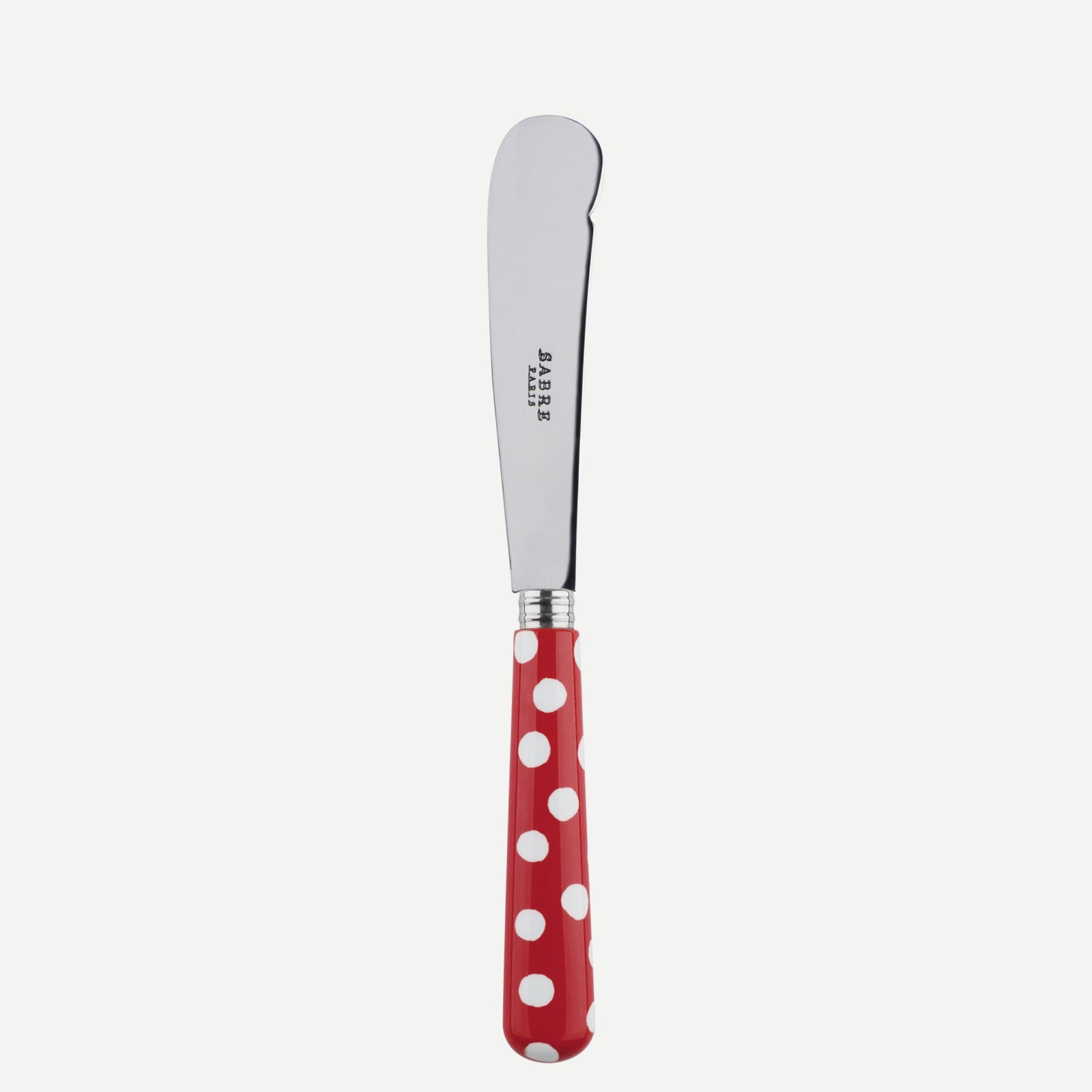 Butter knife - White Dots. - Red