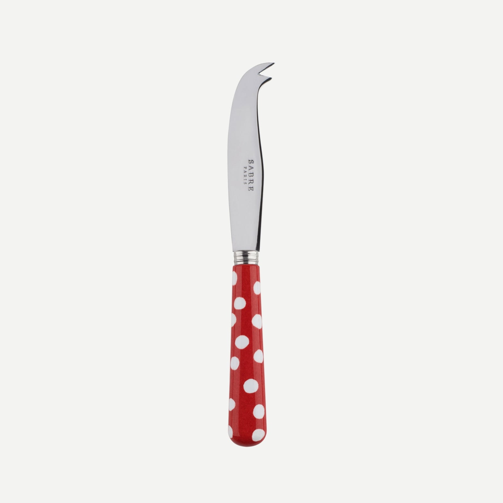Cheese knives - White Dots. - Red