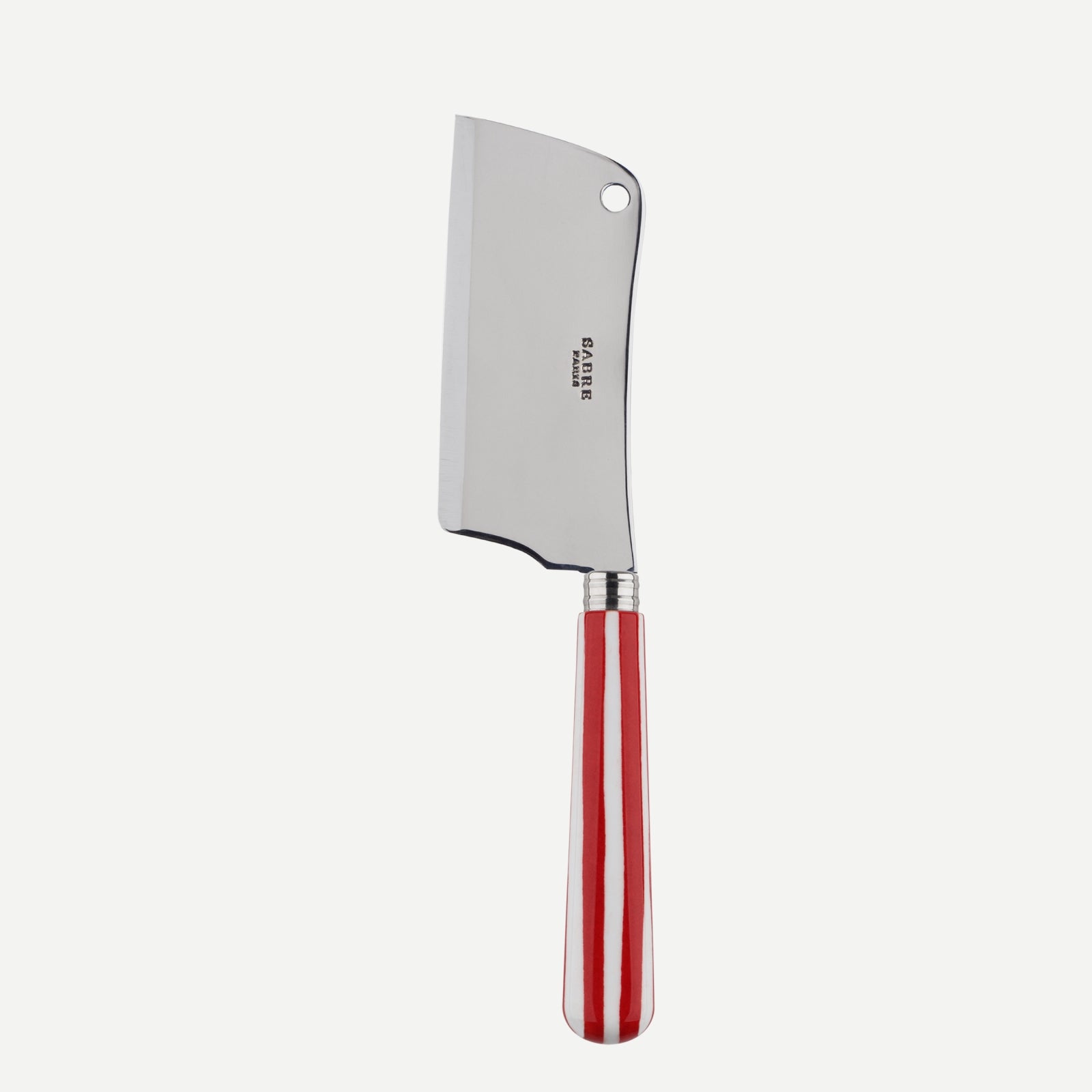Cheese cleaver - White Stripe - Red