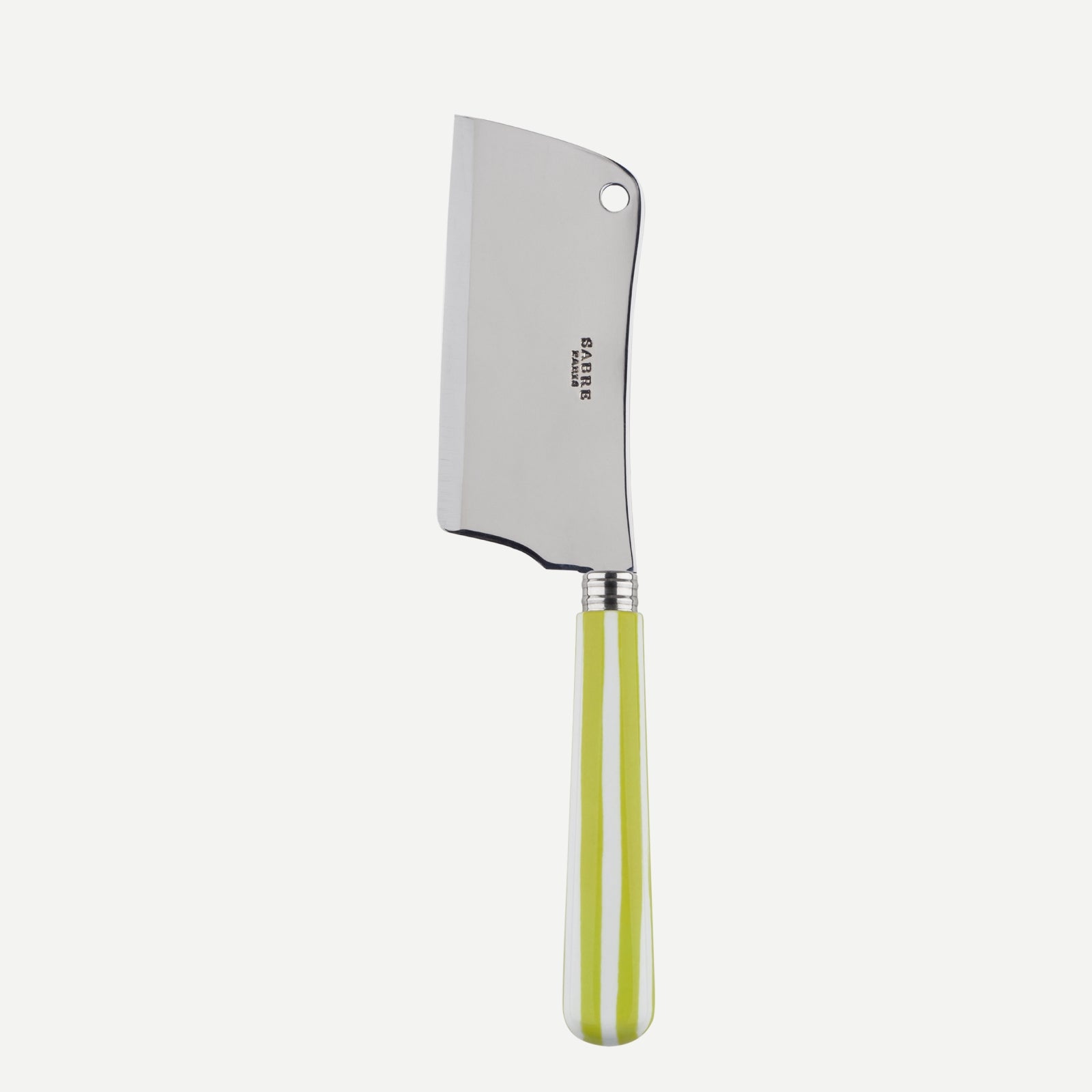 Cheese cleaver - White Stripe - Lime