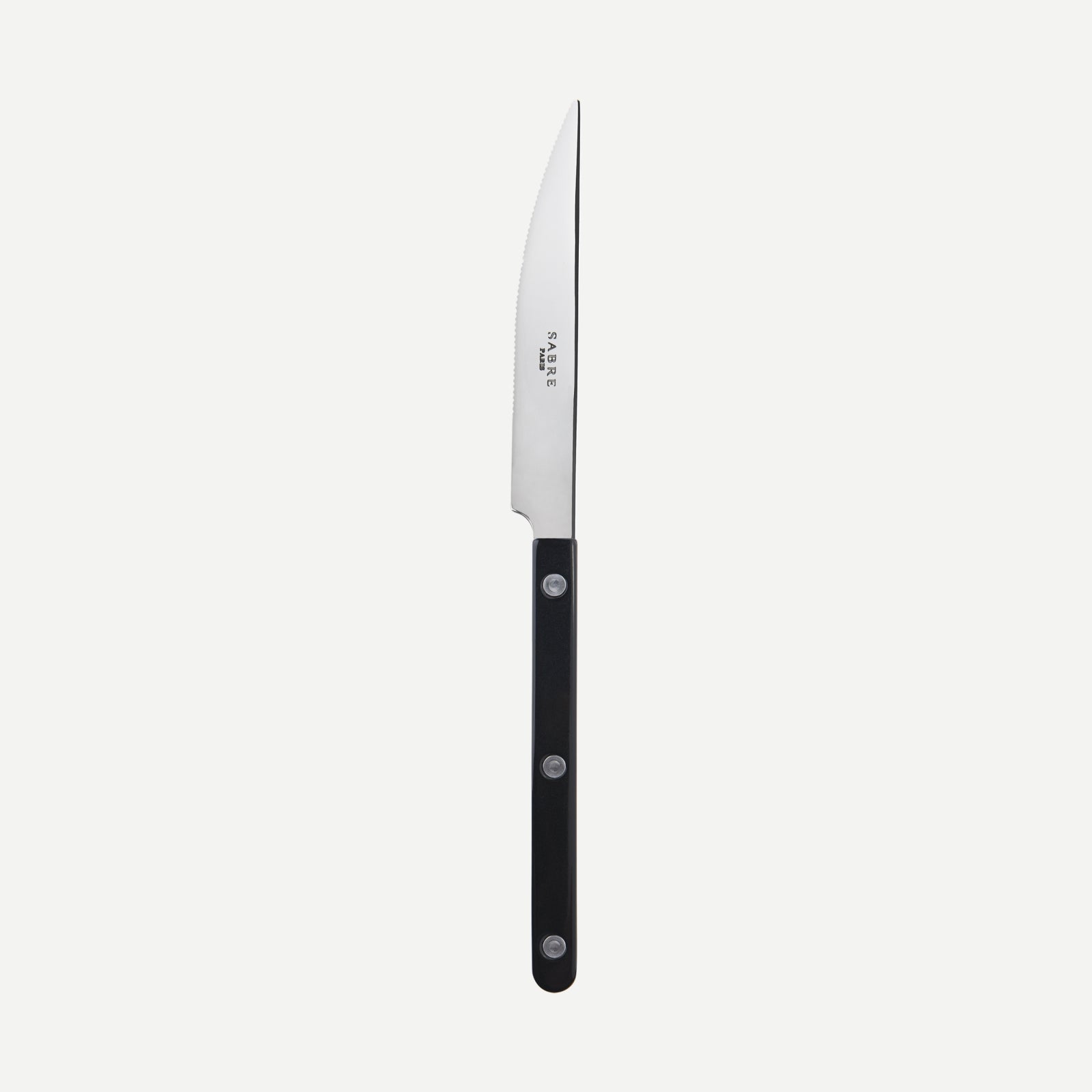 Dinner knife - Bistrot shiny solid - Black
