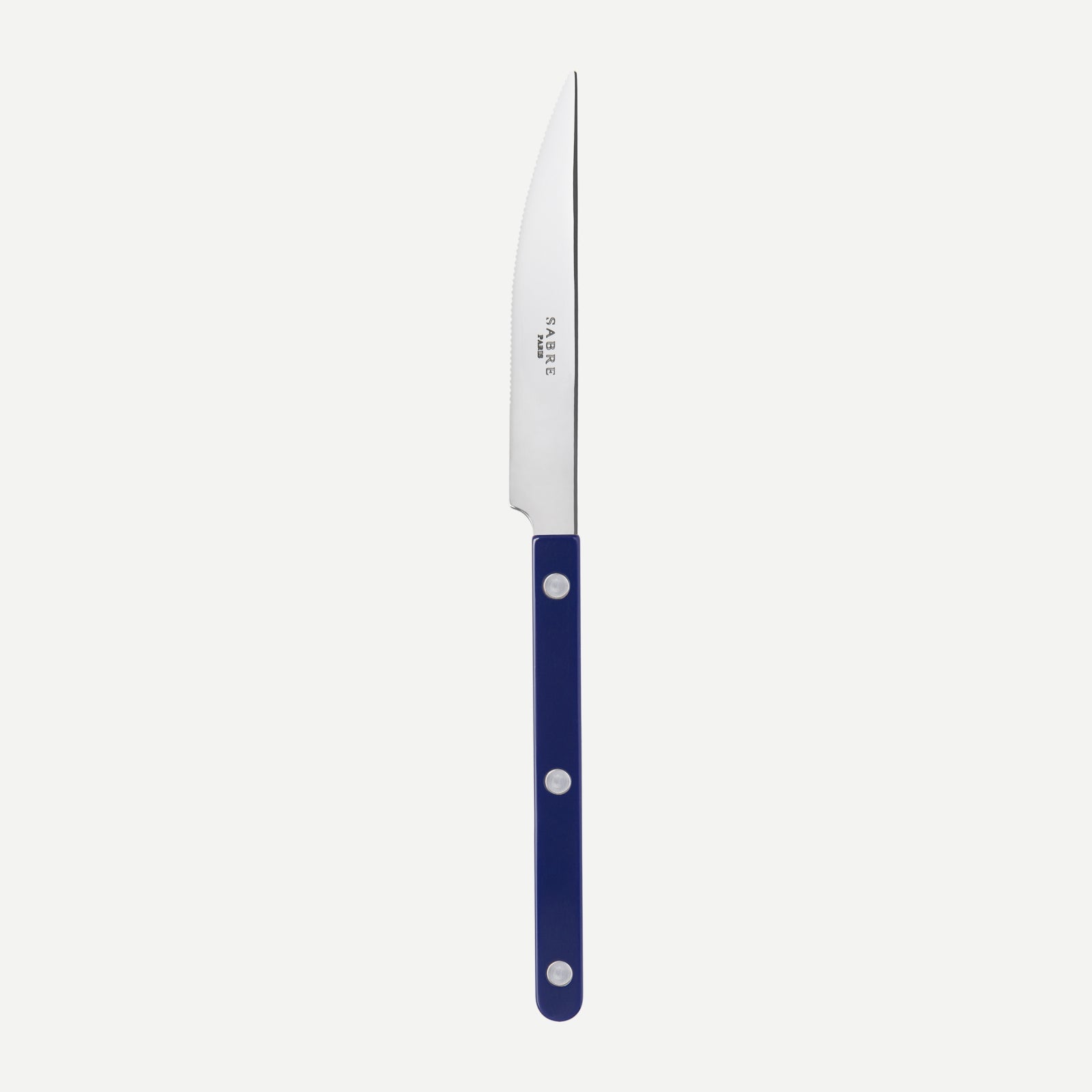 Dinner knife - Bistrot shiny solid - Navy blue