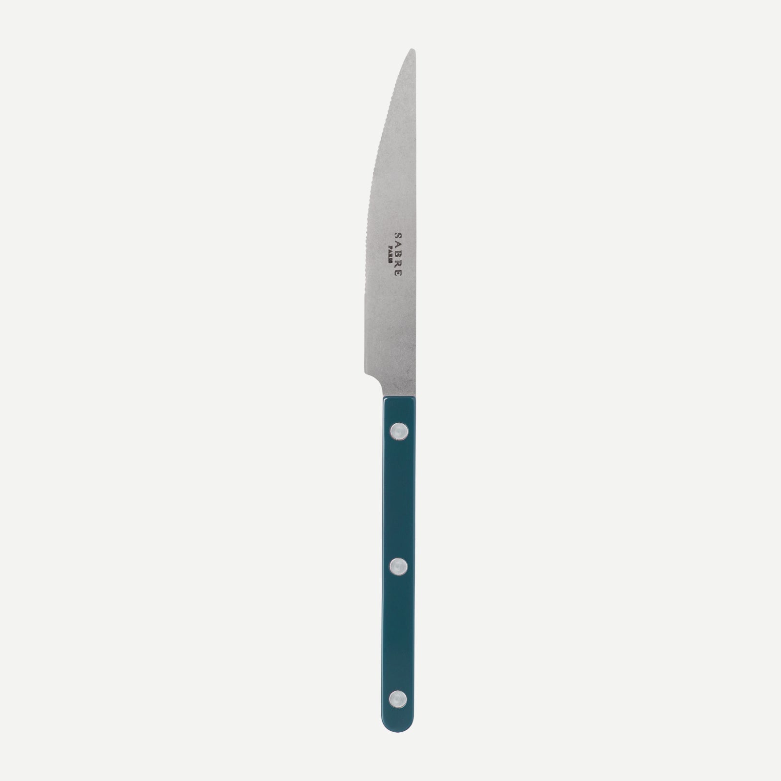 Couteau de table - Bistrot vintage uni - Bleu canard