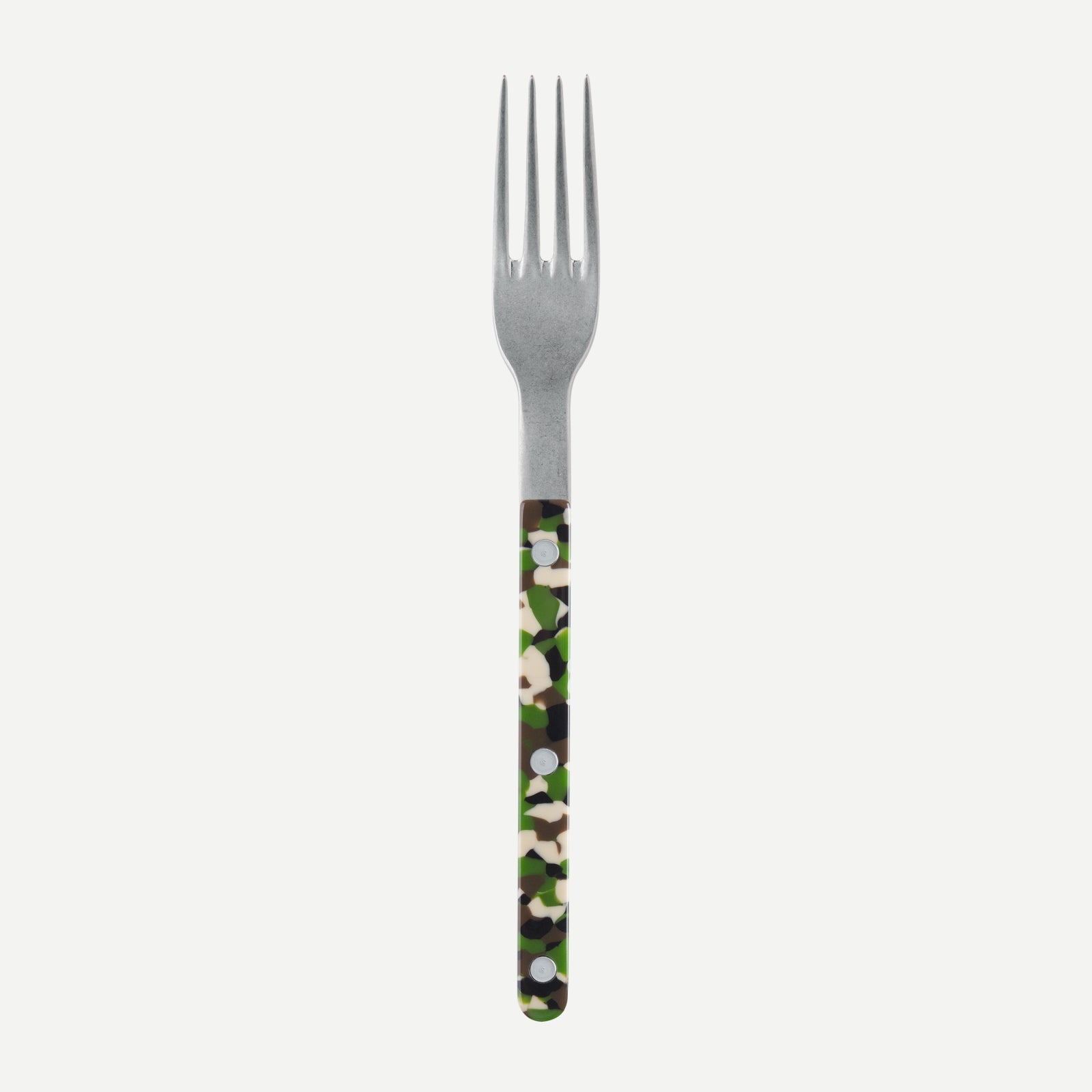 Fourchette de table - Bistrot vintage Camouflage - Vert